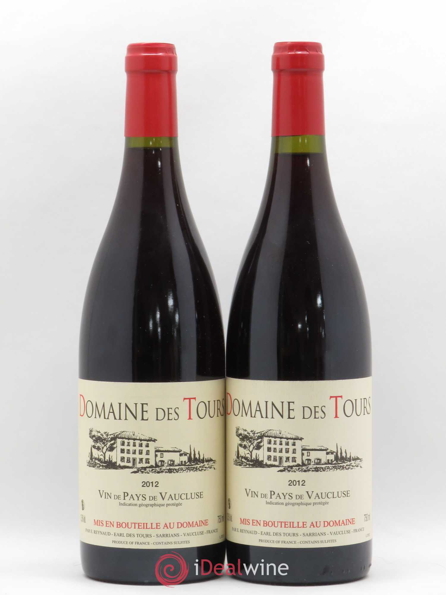 Vaucluse (Vin de Pays de Vaucluse) Domaine des Tours Emmanuel Reynaud 2012 - Lot de 2 bouteilles - 0