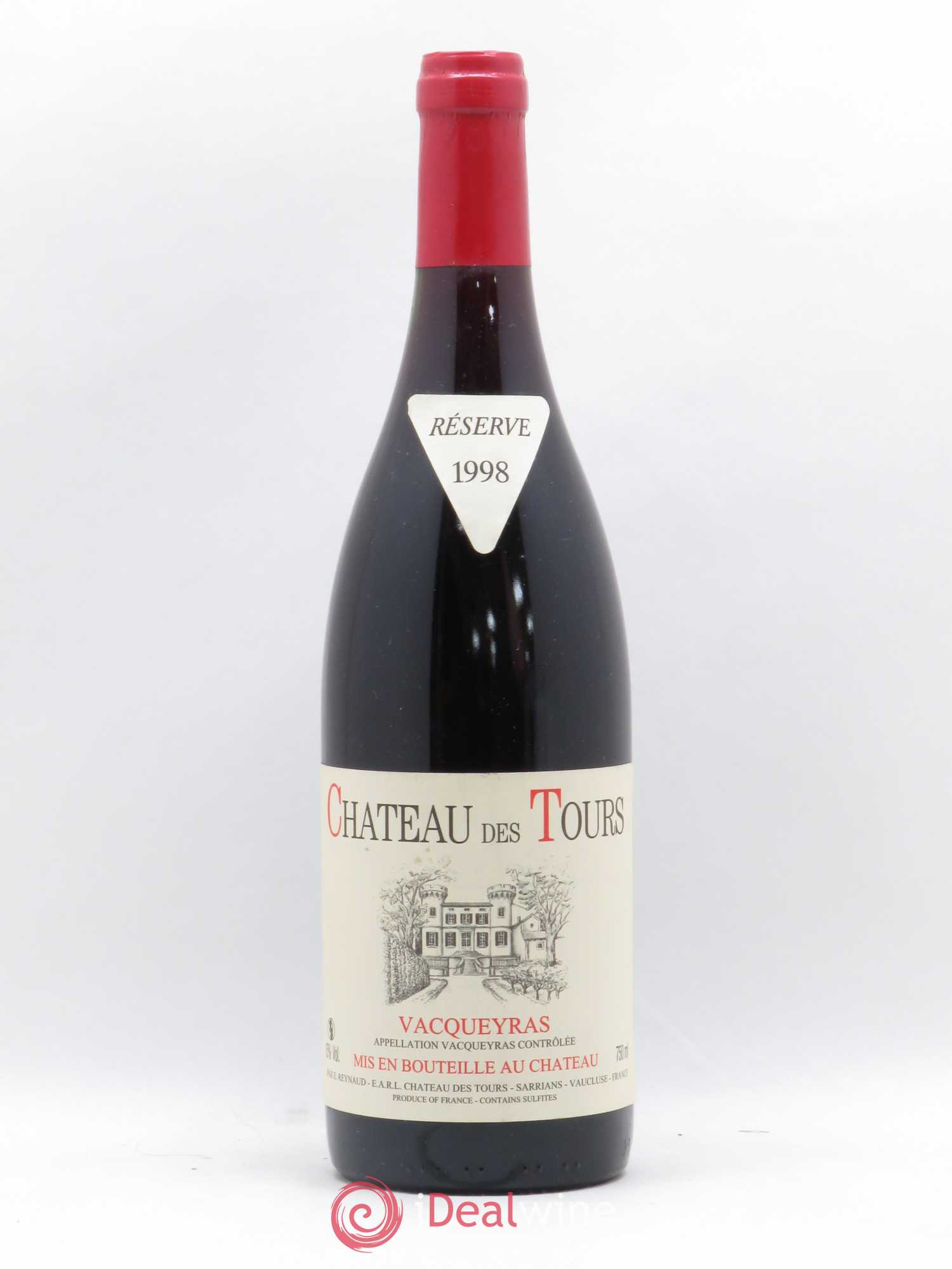 Vacqueyras Château des Tours Emmanuel Reynaud 1998 - Lot de 1 bouteille - 0