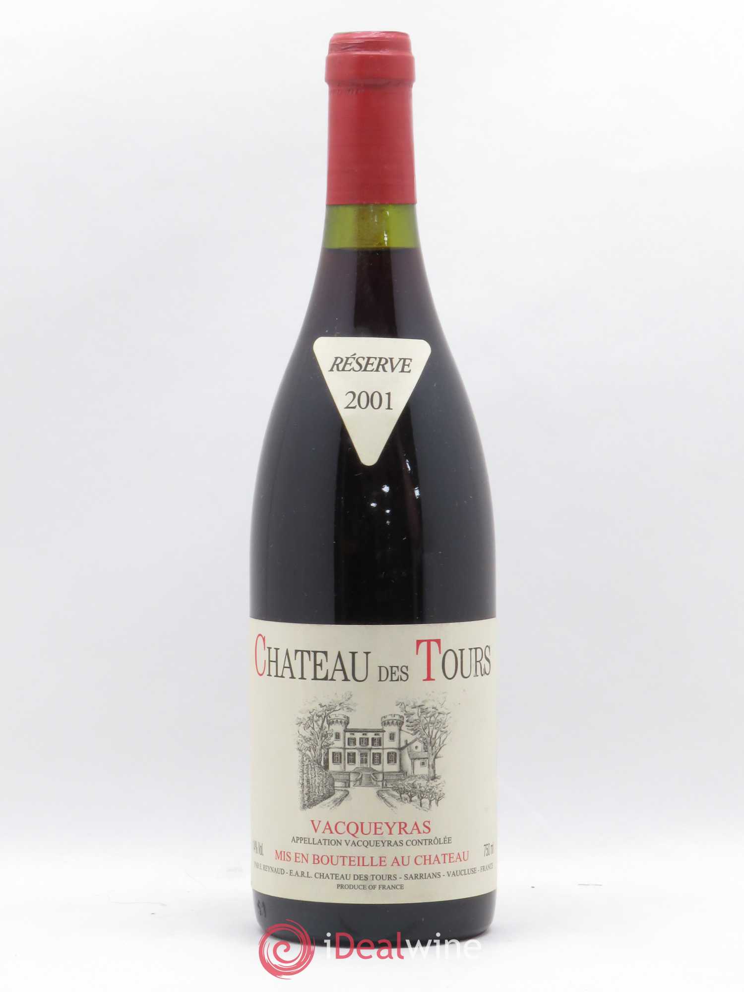 Vacqueyras Château des Tours Emmanuel Reynaud 2001 - Lot de 1 bouteille - 0