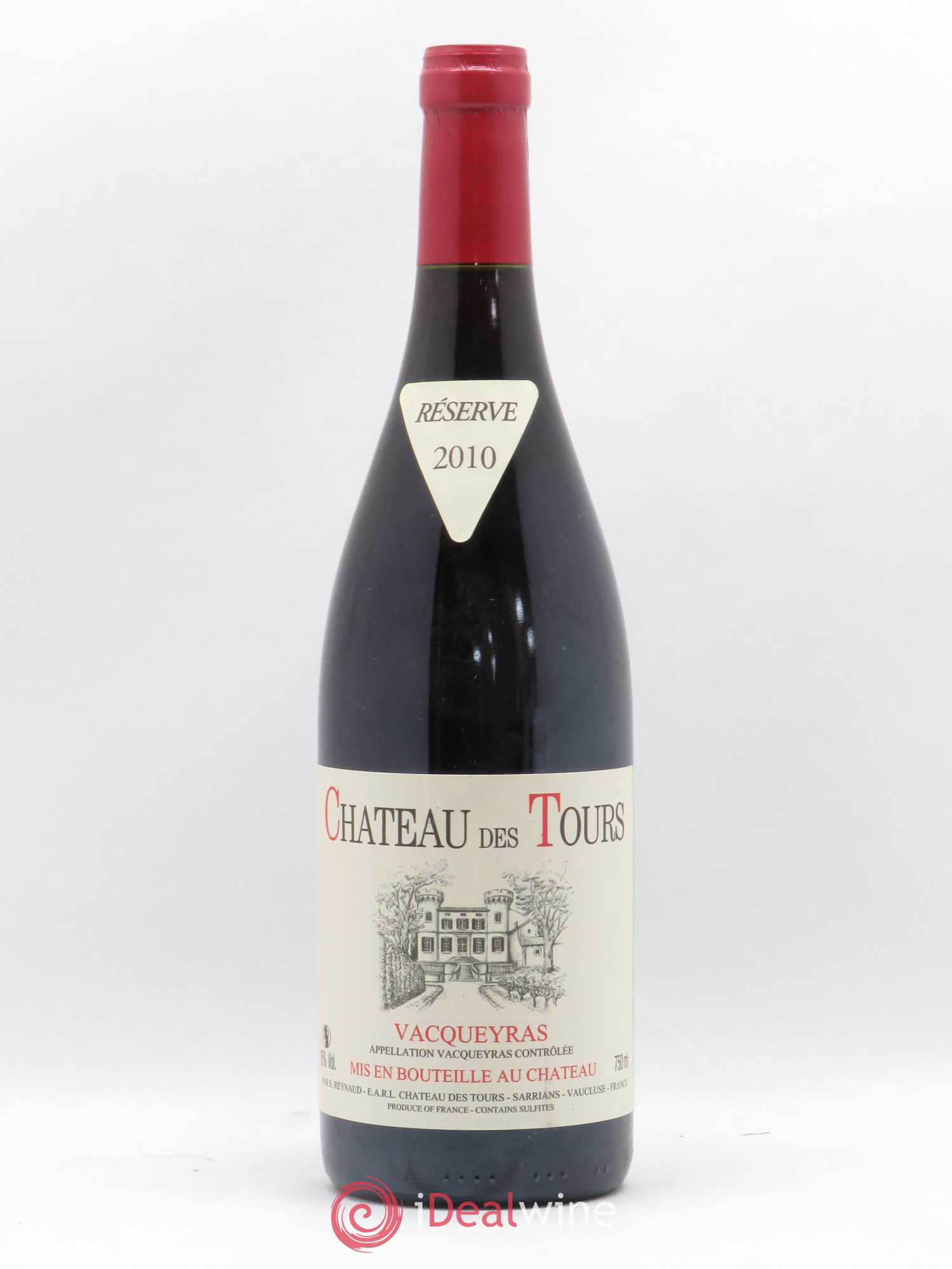 Vacqueyras Château des Tours Emmanuel Reynaud 2010 - Lot de 1 bouteille - 0