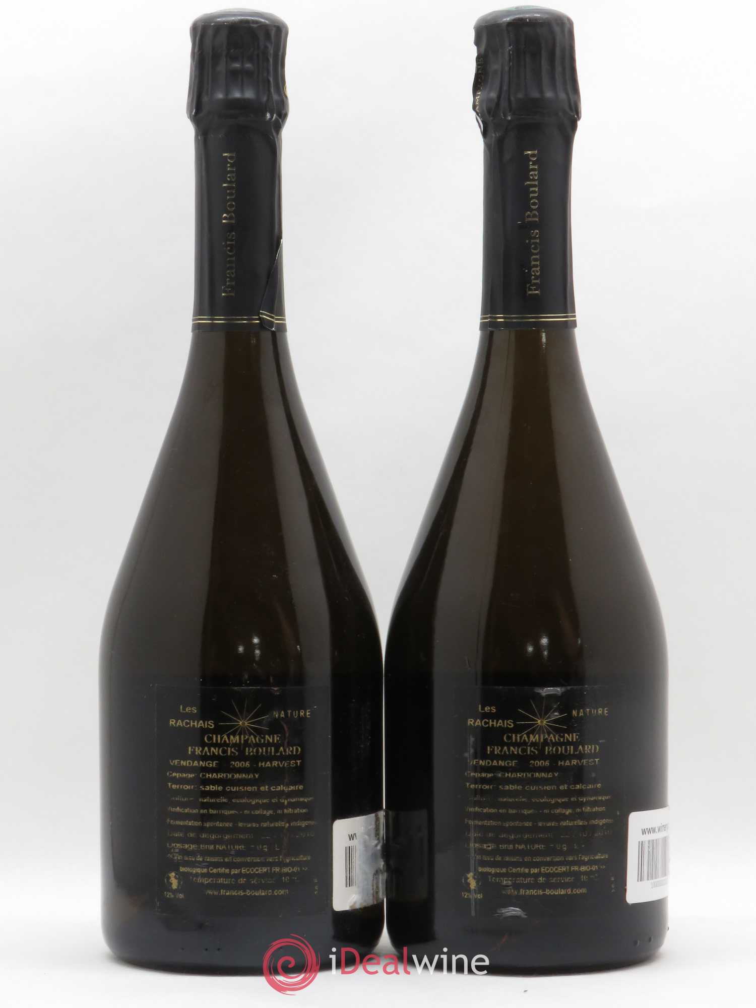Les Rachais Francis Boulard Brut Nature 2005 - Lot de 2 bouteilles - 1