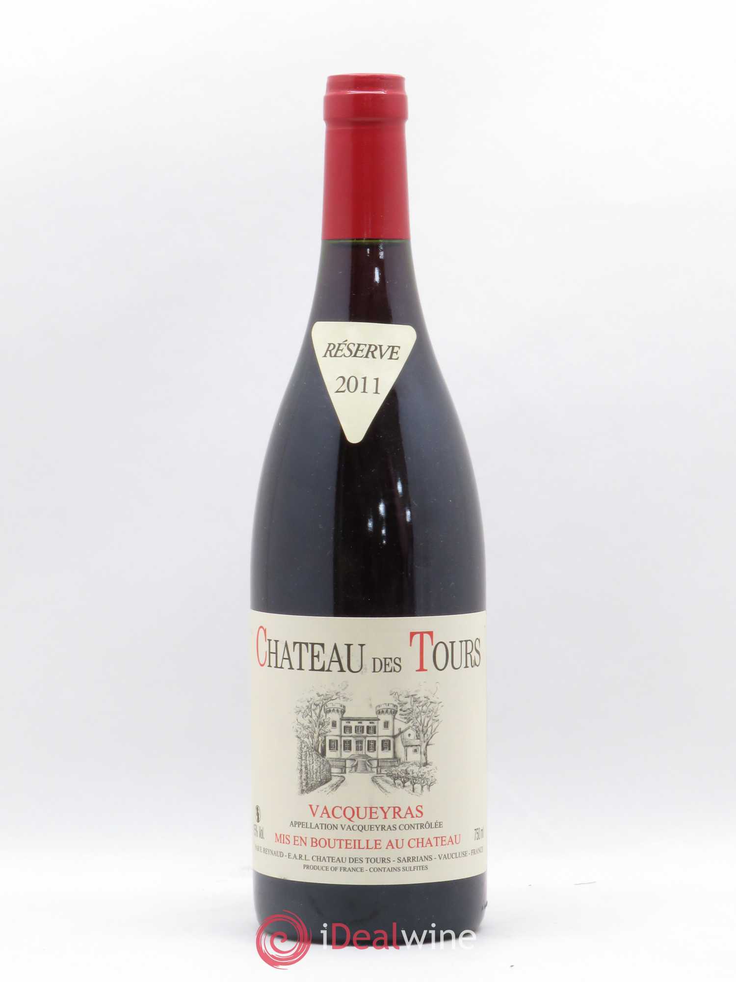 Vacqueyras Château des Tours Emmanuel Reynaud 2011 - Lot de 1 bouteille - 0