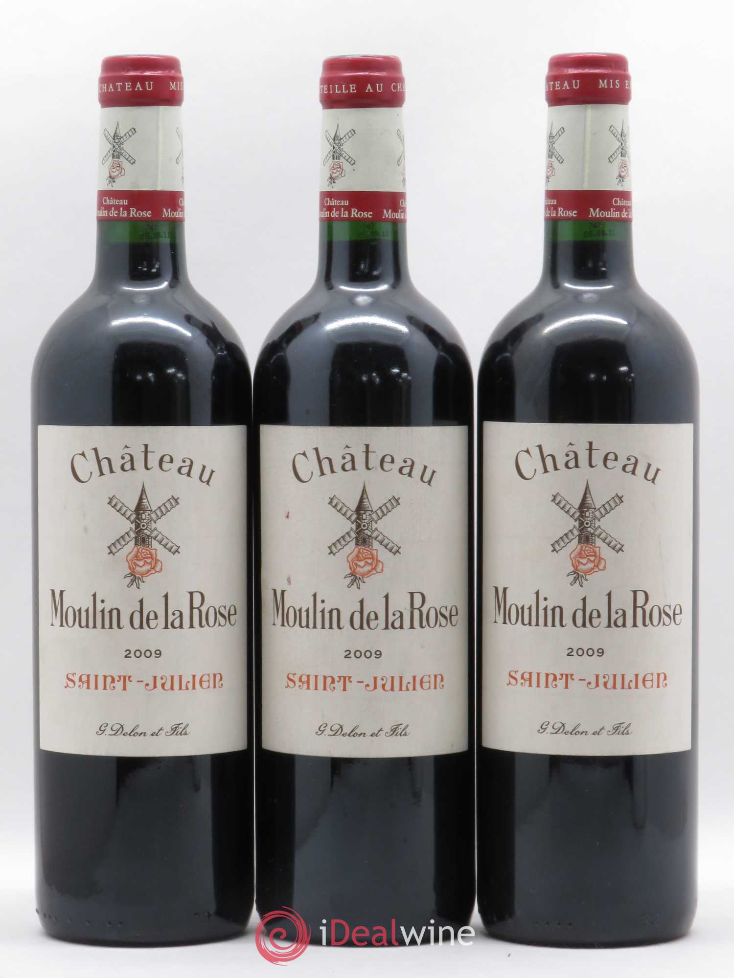 Château Moulin de la Rose Cru Bourgeois 2009 - Lot de 3 bouteilles - 0