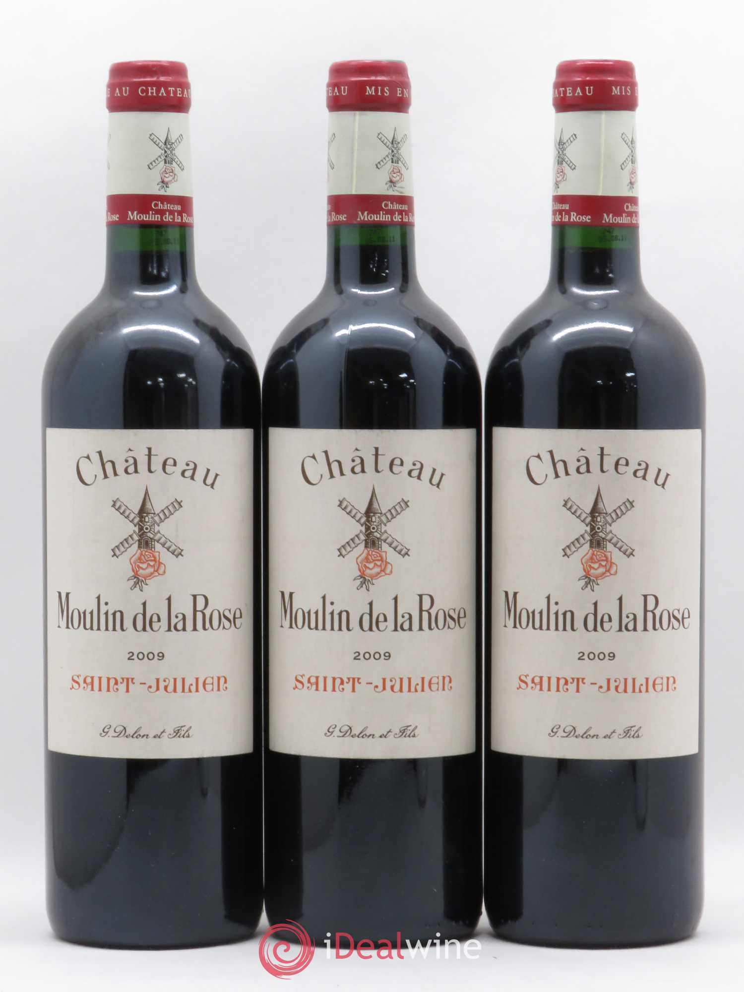 Château Moulin de la Rose Cru Bourgeois 2009 - Lot de 3 bouteilles - 0