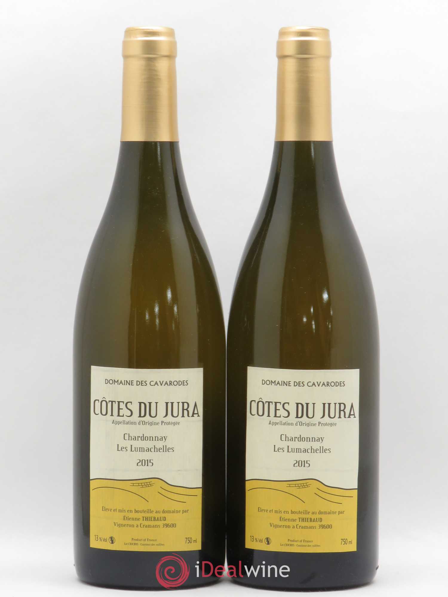 Côtes du Jura Les Lumachelles Chardonnay Domaine des Cavarodes 2015 - Posten von 2 Flaschen - 0