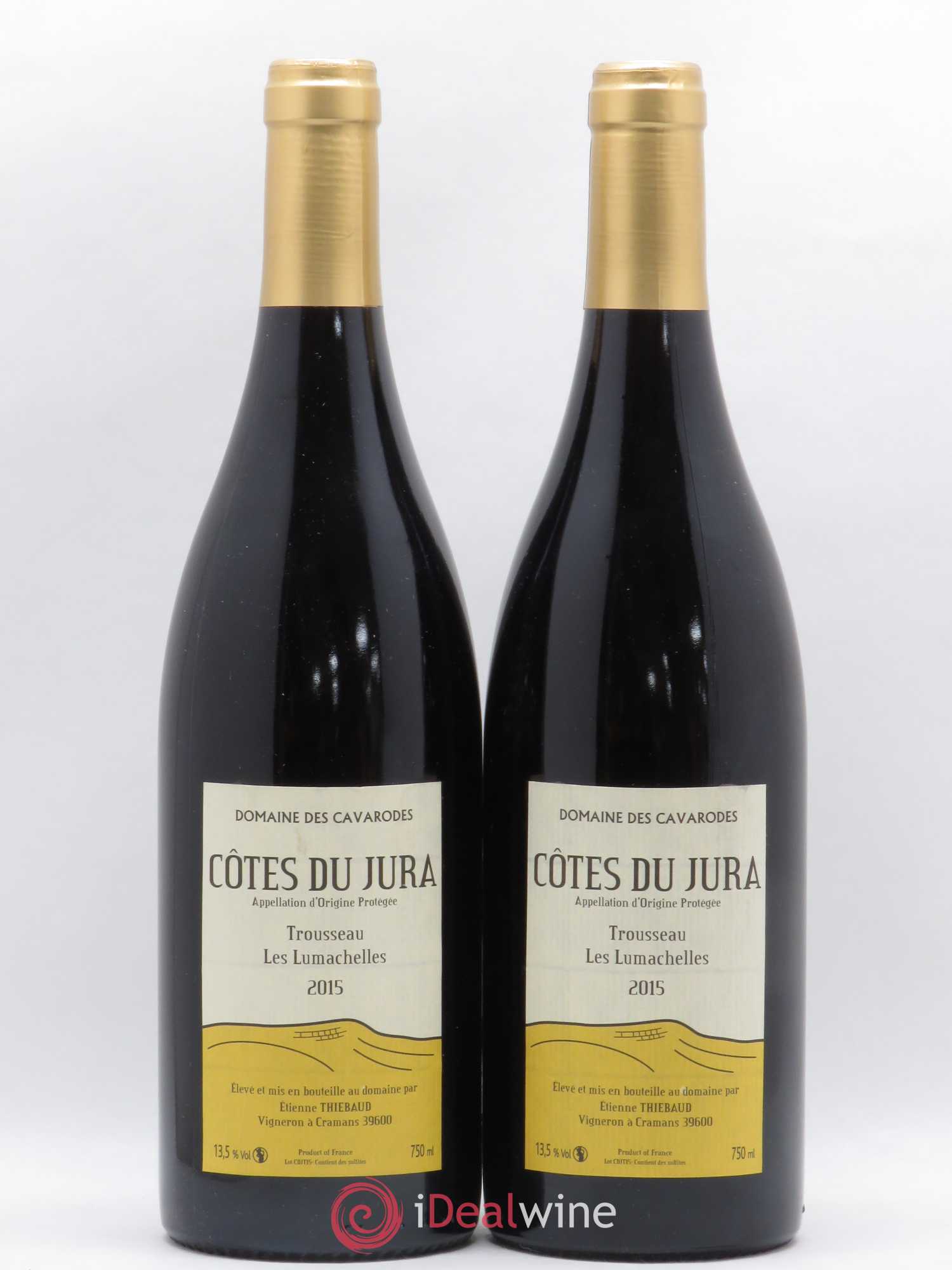 Côtes du Jura Les Lumachelles Trousseau Domaine des Cavarodes 2015 - Posten von 2 Flaschen - 0