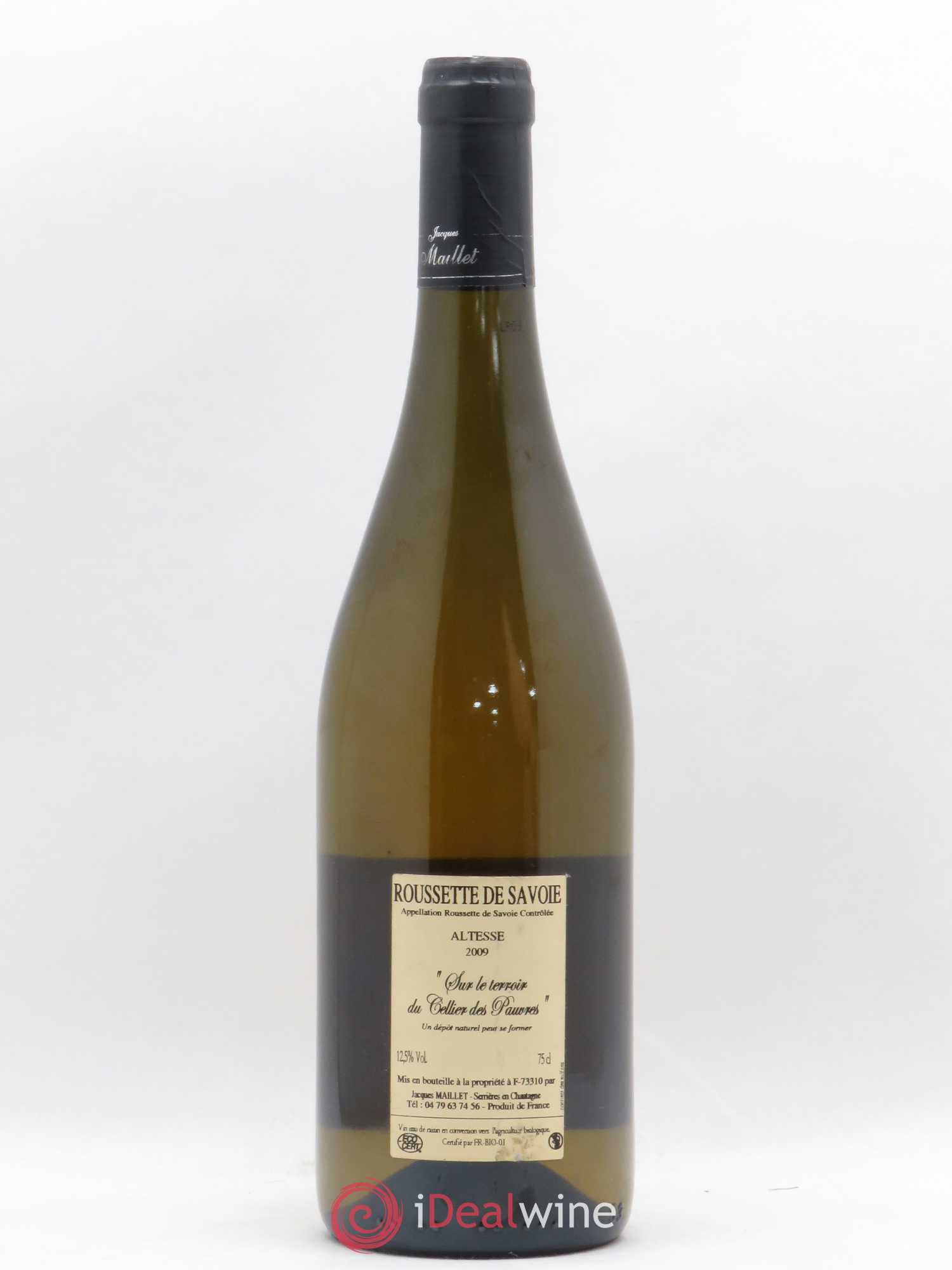 Vin de Savoie Roussette de Savoie Autrement Altesse Jacques Maillet  2009 - Posten von 1 Flasche - 1