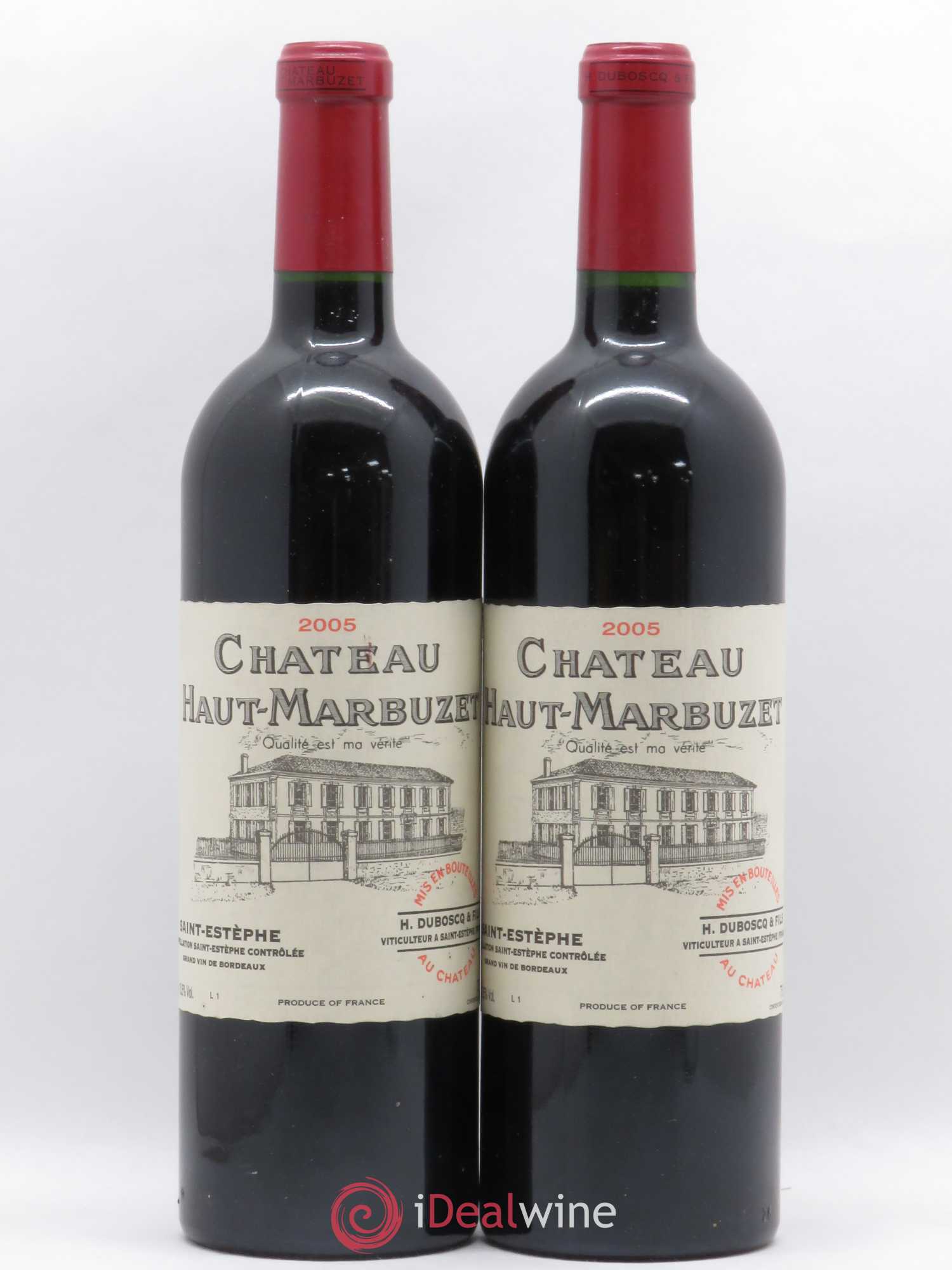 Château Haut Marbuzet 2005 - Lot de 2 bouteilles - 0