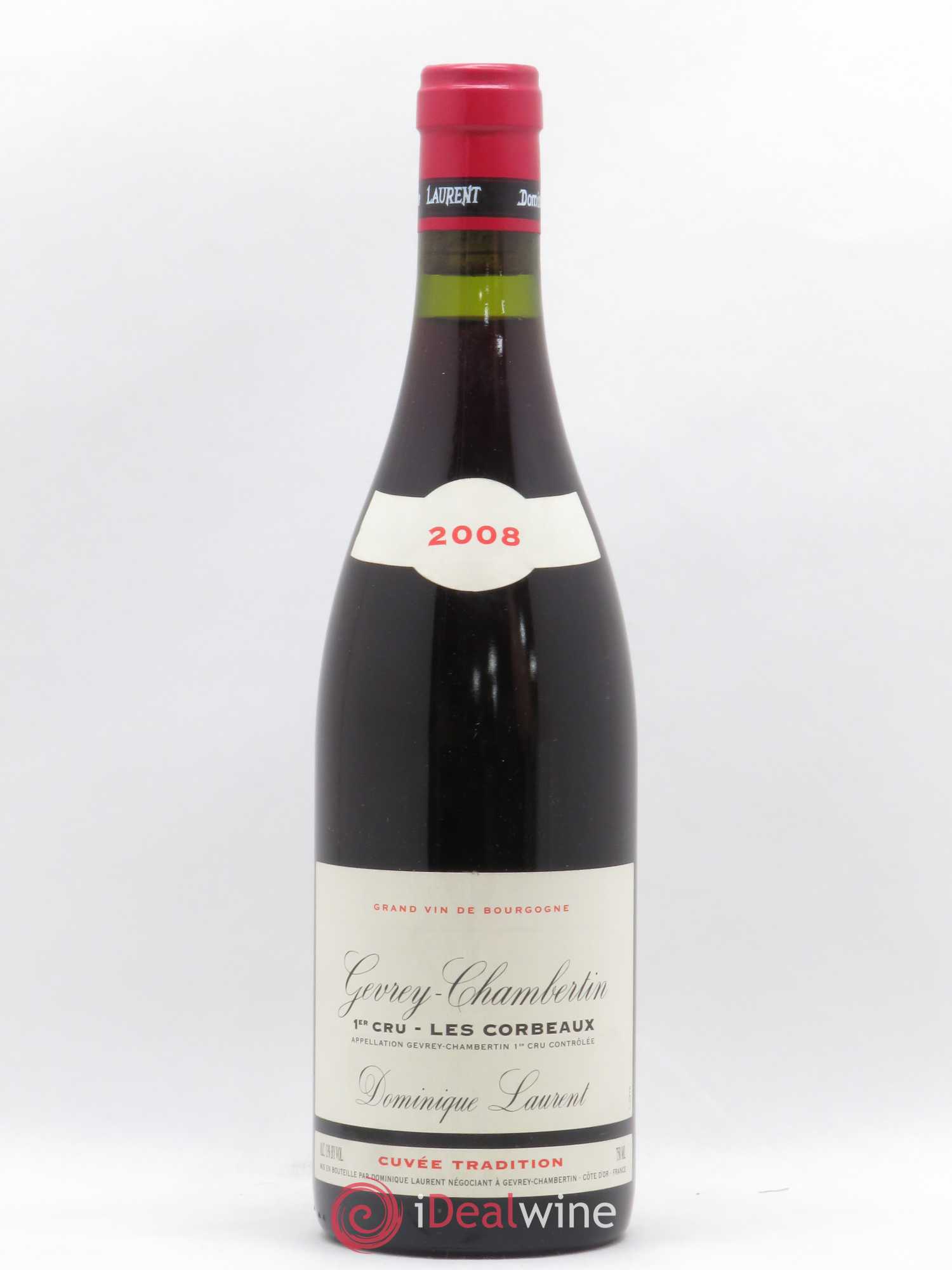 Gevrey-Chambertin 1er Cru Les Corbeaux Cuvée Tradition Dominique Laurent 2008 - Lot de 1 bouteille - 0