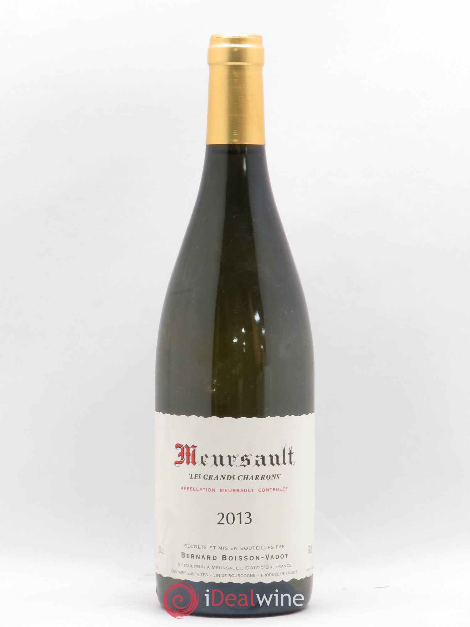 Meursault Les Grands Charrons Boisson-Vadot (Domaine) 2013 - Lot de 1 bouteille - 0