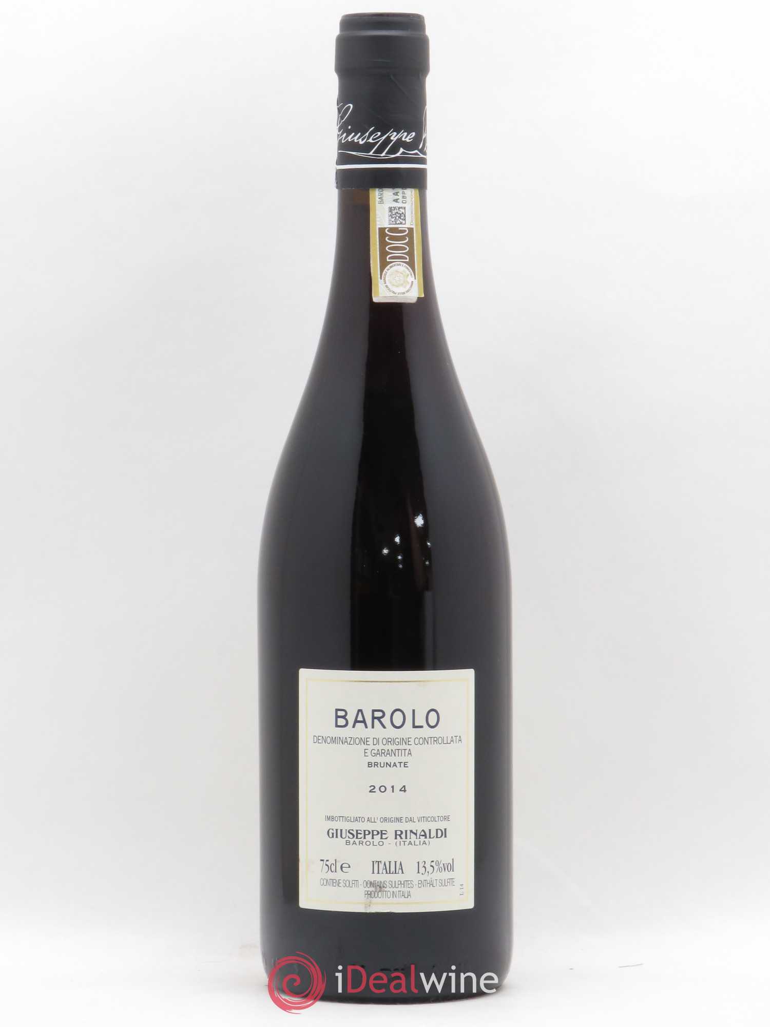 Barolo DOCG Brunate Giuseppe Rinaldi 2014 - Lot de 1 bouteille - 1