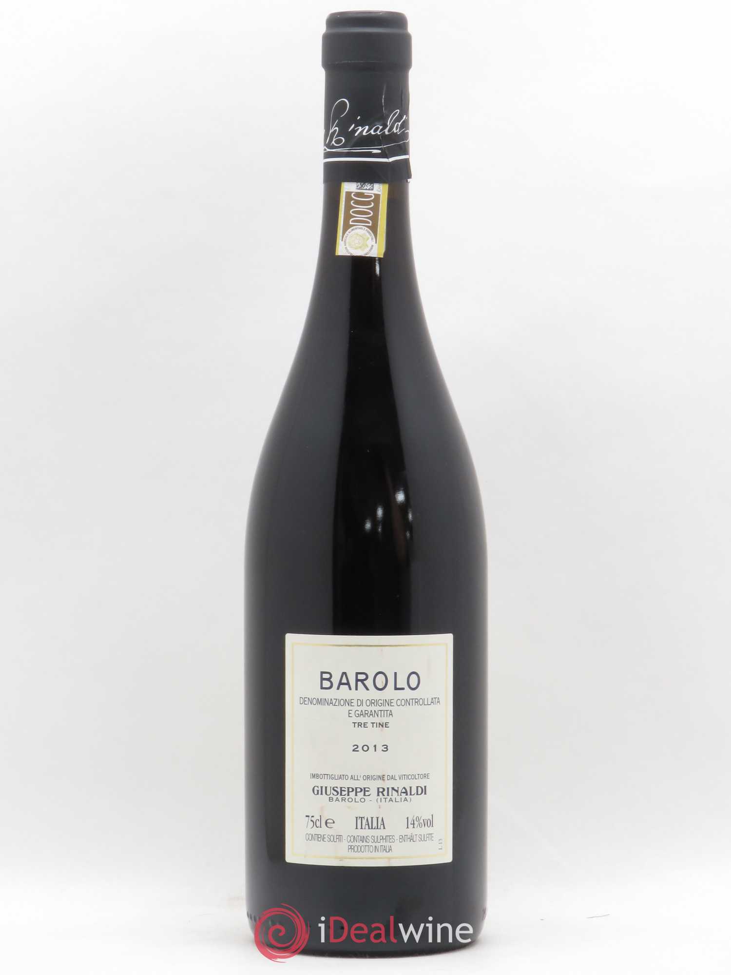 Barolo DOCG Tre Tine Giuseppe Rinaldi 2013 - Lot of 1 bottle - 1
