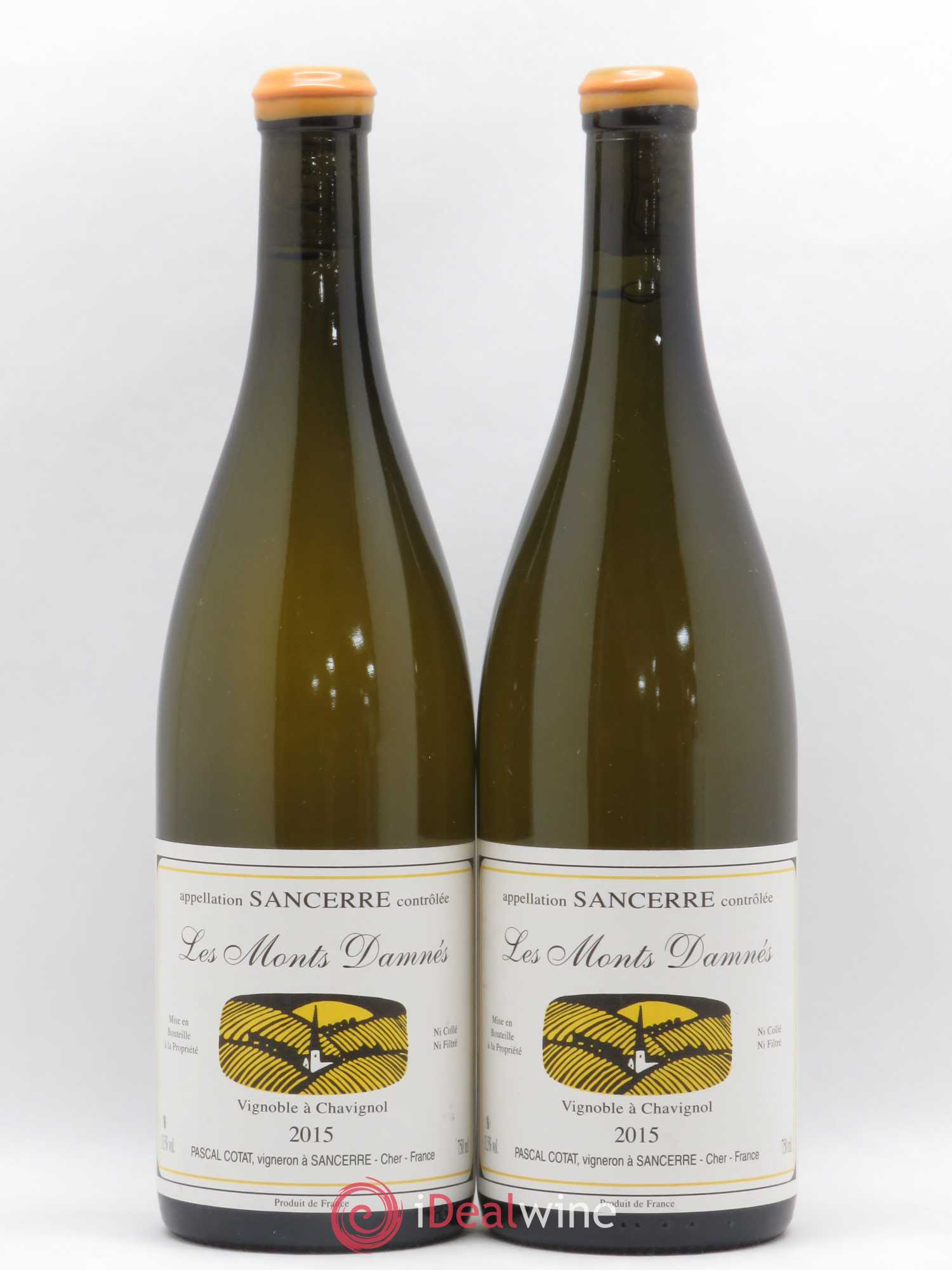 Sancerre Les Monts Damnés Pascal Cotat 2015 - Lot de 2 bouteilles - 0