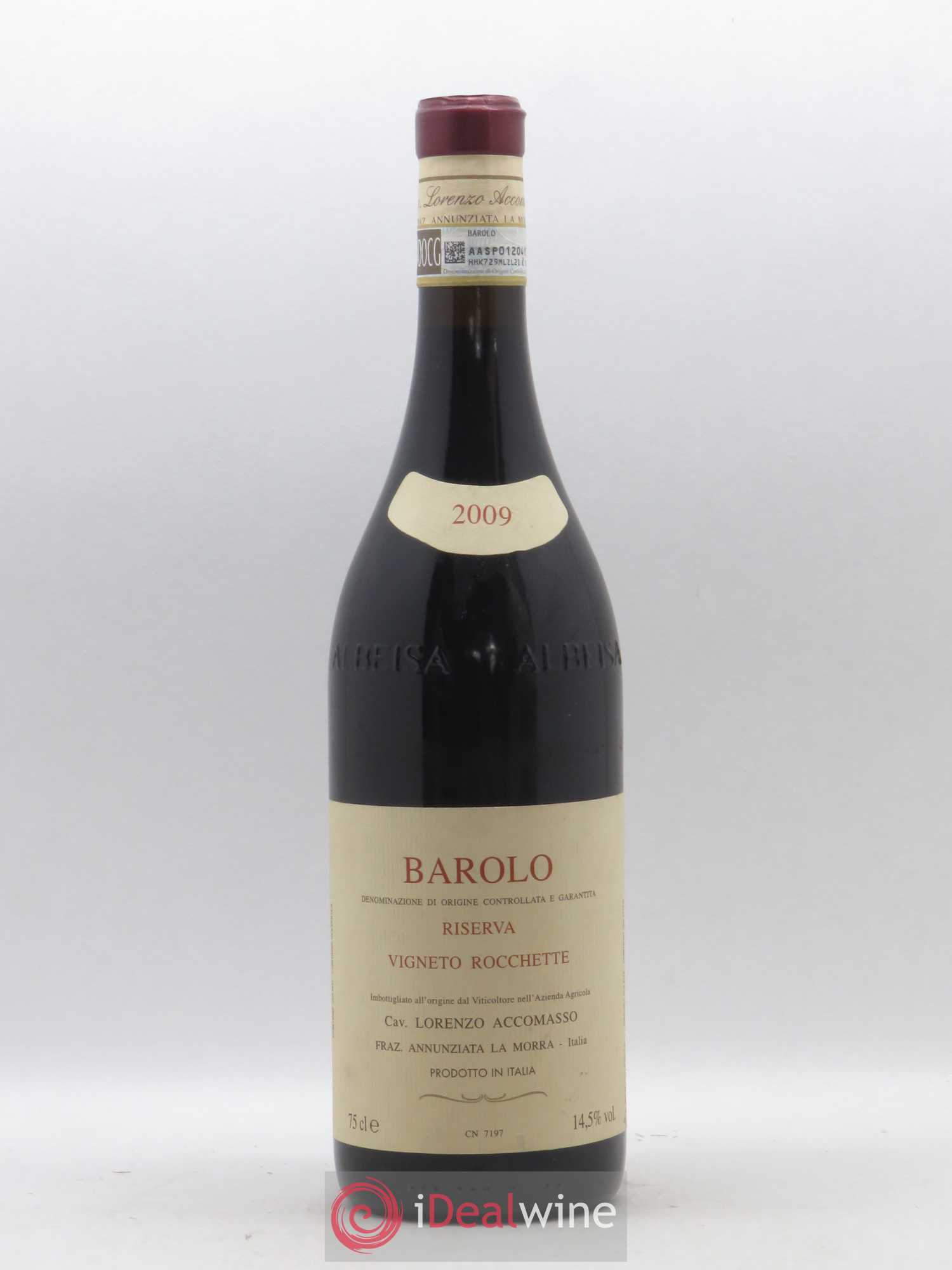 Barolo DOCG Riserva Vigneto Rocchette Lorenzo Accomasso Riserva 2009 - Lot of 1 bottle - 0