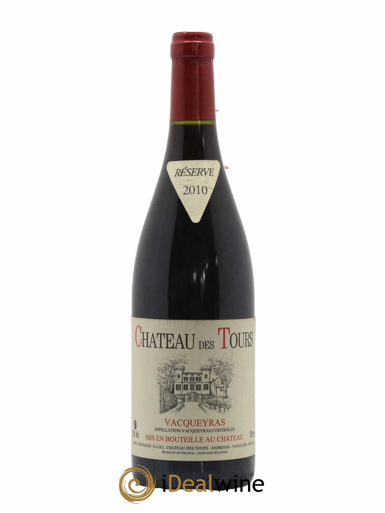 Vacqueyras Château des Tours Emmanuel Reynaud 2010 - Lot de 1 bouteille - 0
