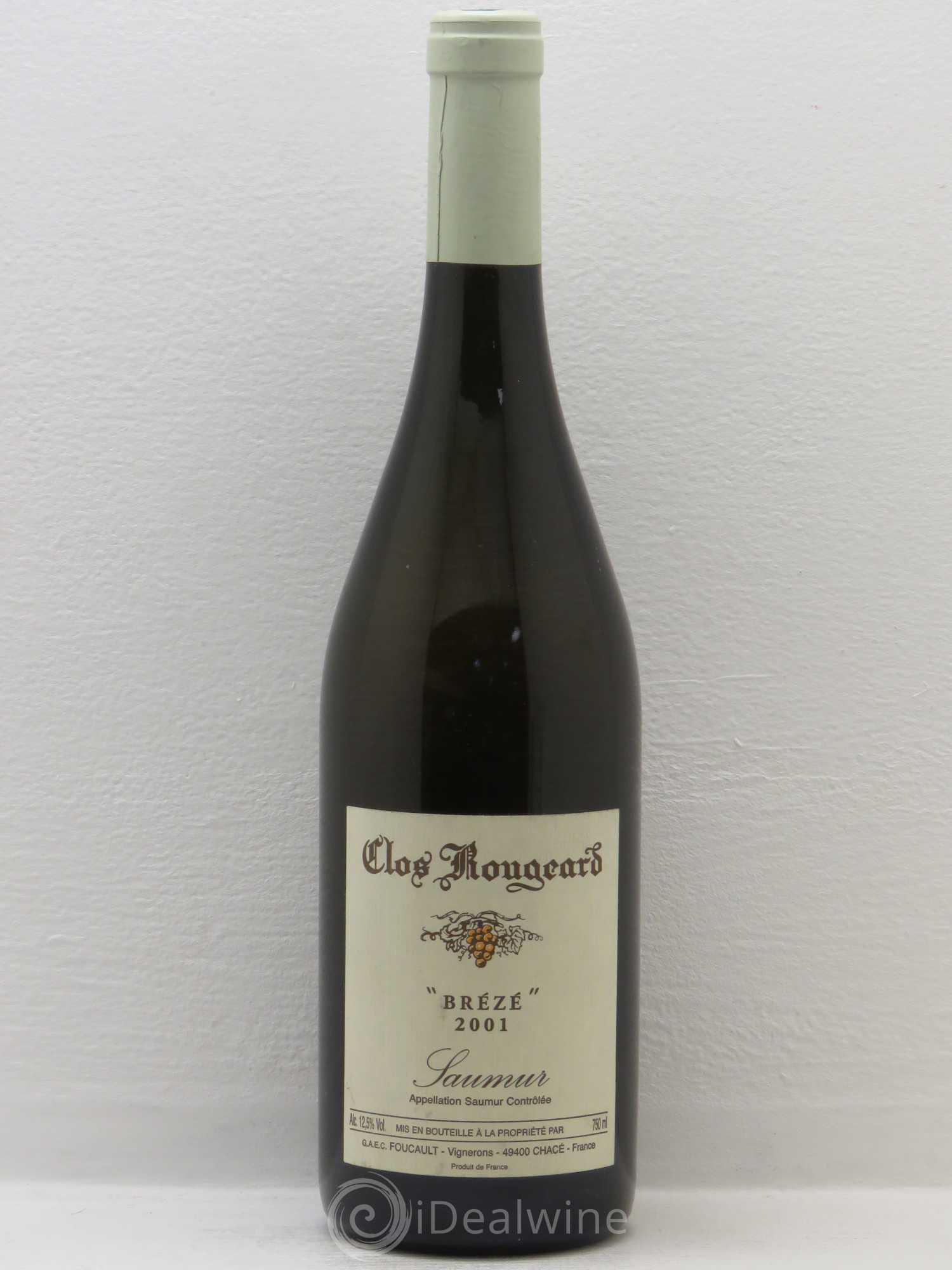 Saumur Brézé Clos Rougeard 2001 - Lot de 1 bouteille - 0