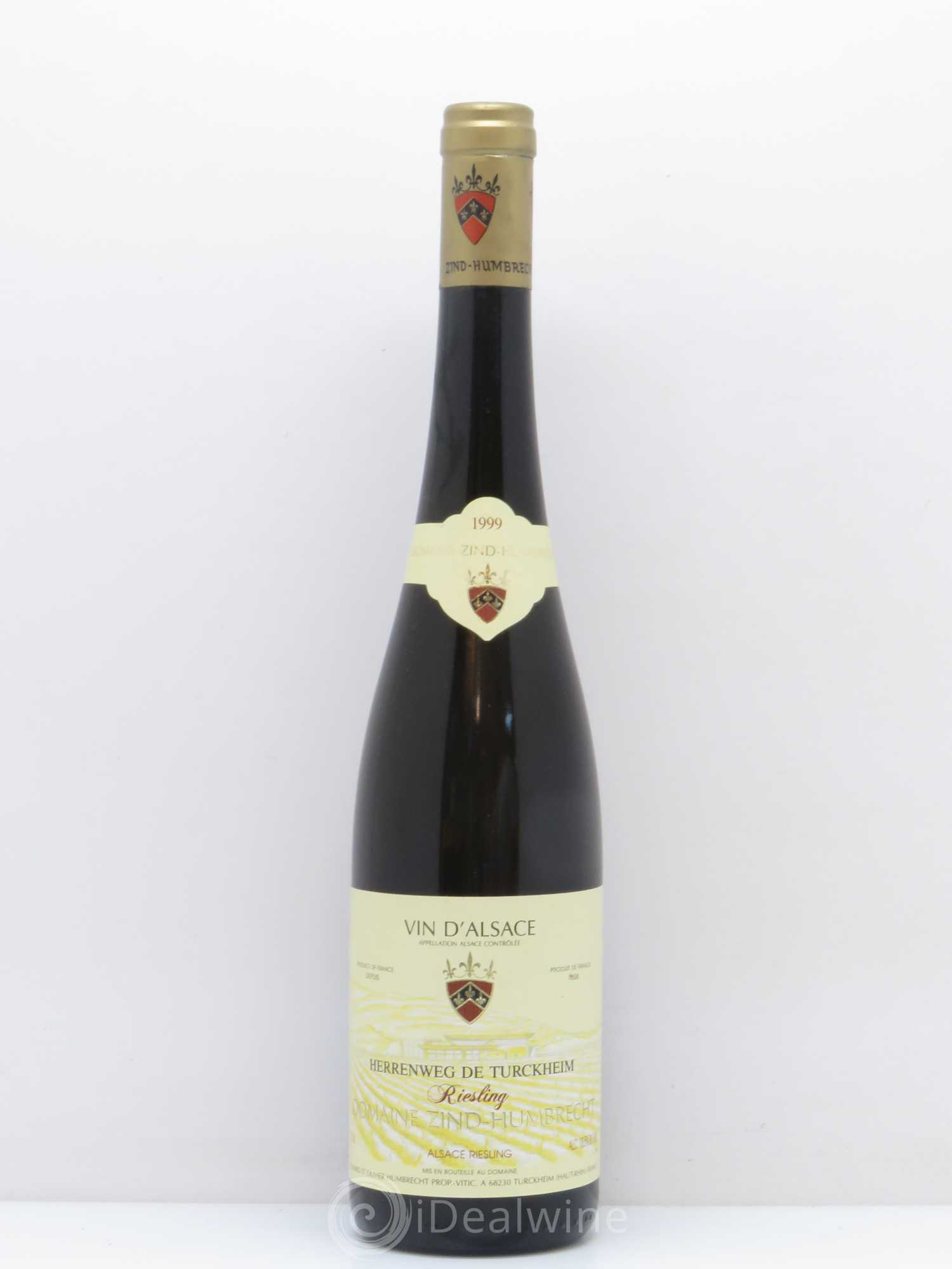 Alsace Riesling Herrenweg de Turckheim Zind-Humbrecht (Domaine) 1999 - Lot de 1 bouteille - 0