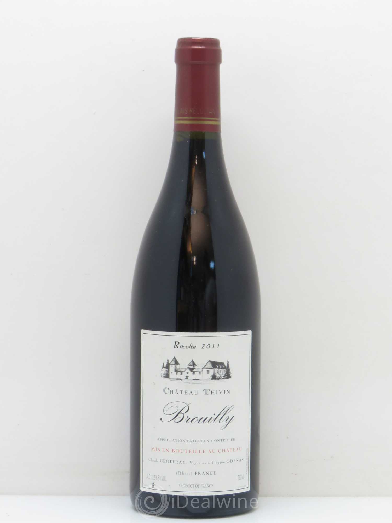Brouilly Reverdon Château Thivin 2011 - Lot de 1 bouteille - 0