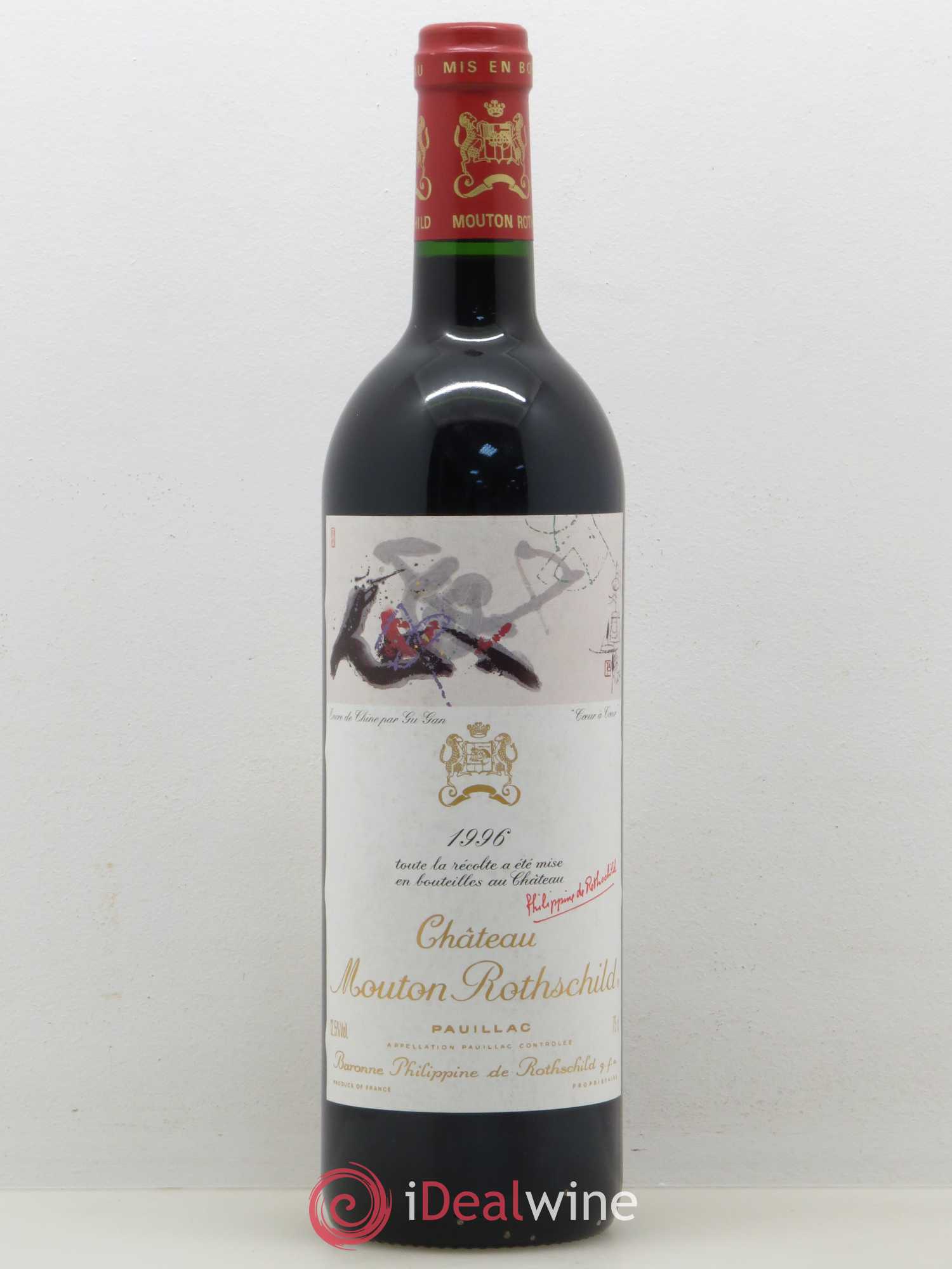 Château Mouton Rothschild 1er Grand Cru Classé 1996 - Lot de 1 bouteille - 0