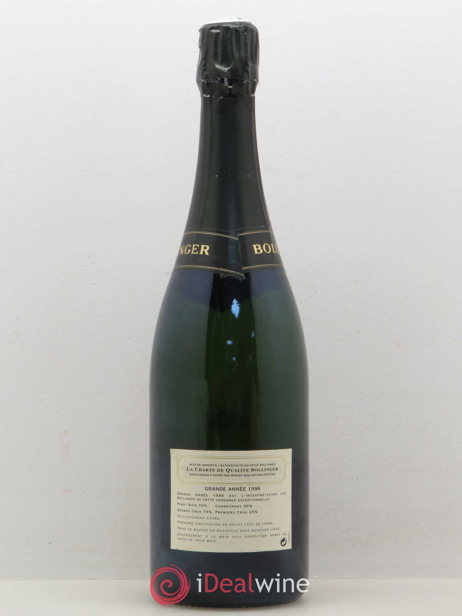 La Grande Année Brut Bollinger 1996 - Lot de 1 bouteille - 1