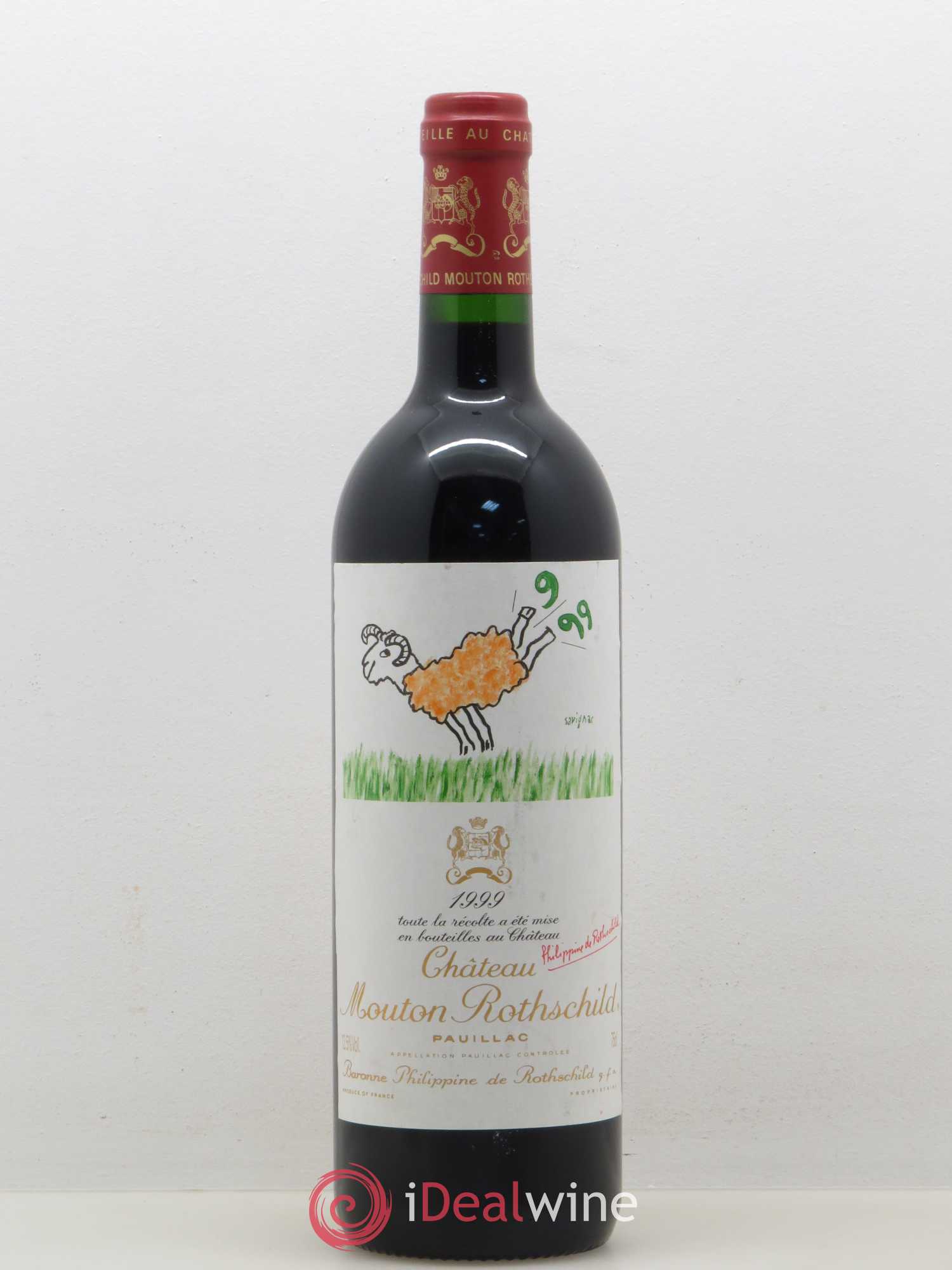 Château Mouton Rothschild 1er Grand Cru Classé 1999 - Lot de 1 bouteille - 0