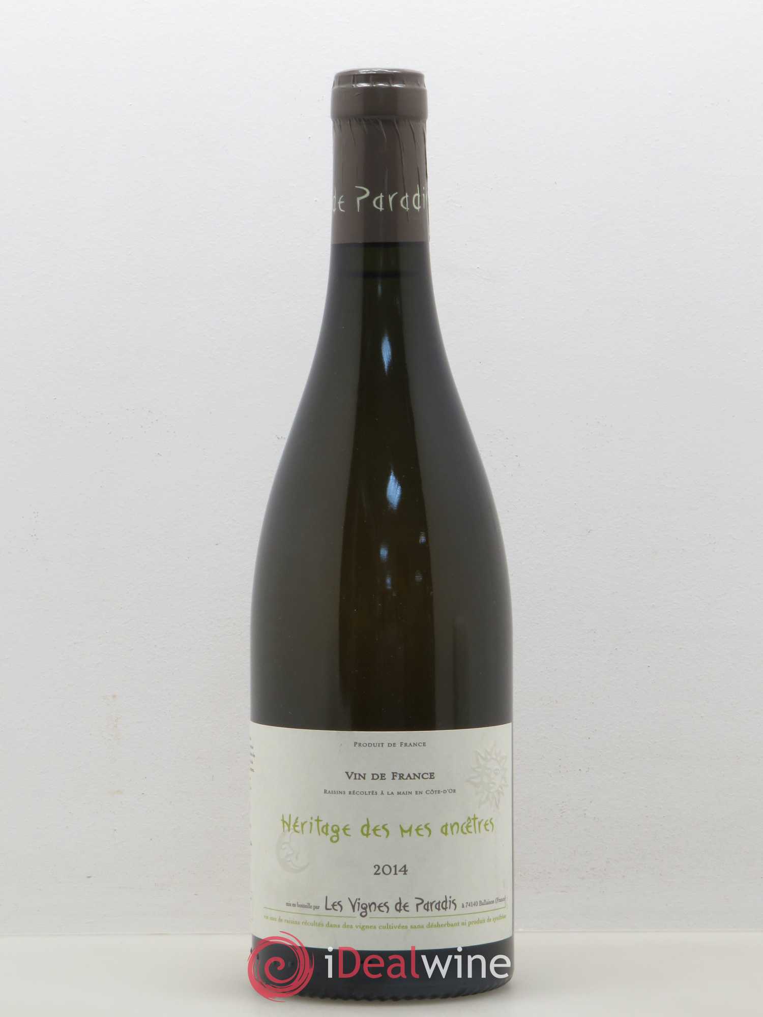 Vin de France Héritage de mes Ancêtres Les Vignes de Paradis 2014 - Posten von 1 Flasche - 0