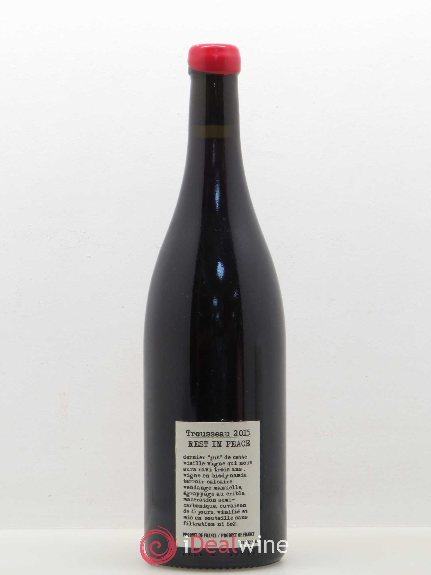 Arbois Trousseau Rest In Peace Adeline Houillon & Renaud Bruyère 2015 - Posten von 1 Flasche - 1