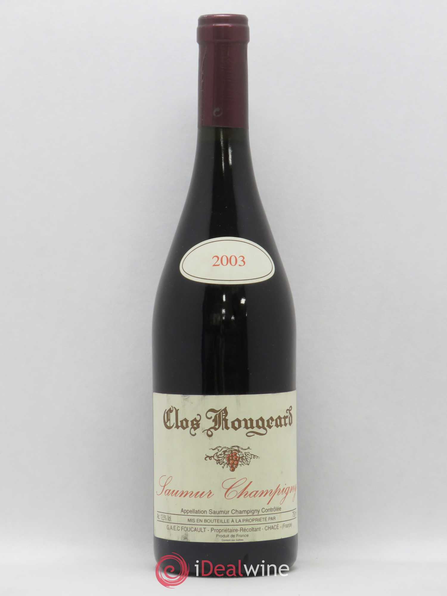 Saumur-Champigny Clos Rougeard 2003 - Lot de 1 bouteille - 0