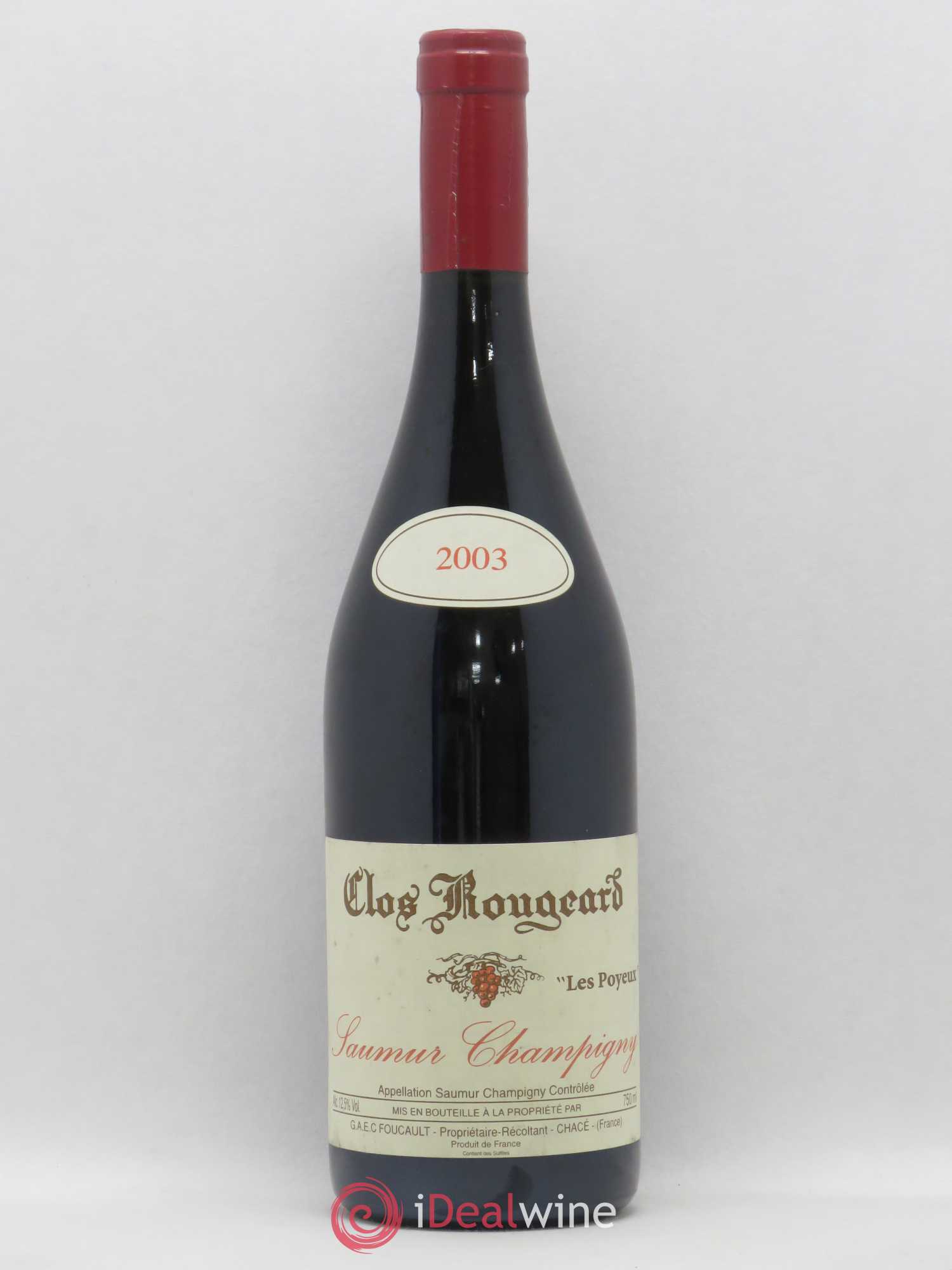Saumur-Champigny Les Poyeux Clos Rougeard 2003 - Lot de 1 bouteille - 0