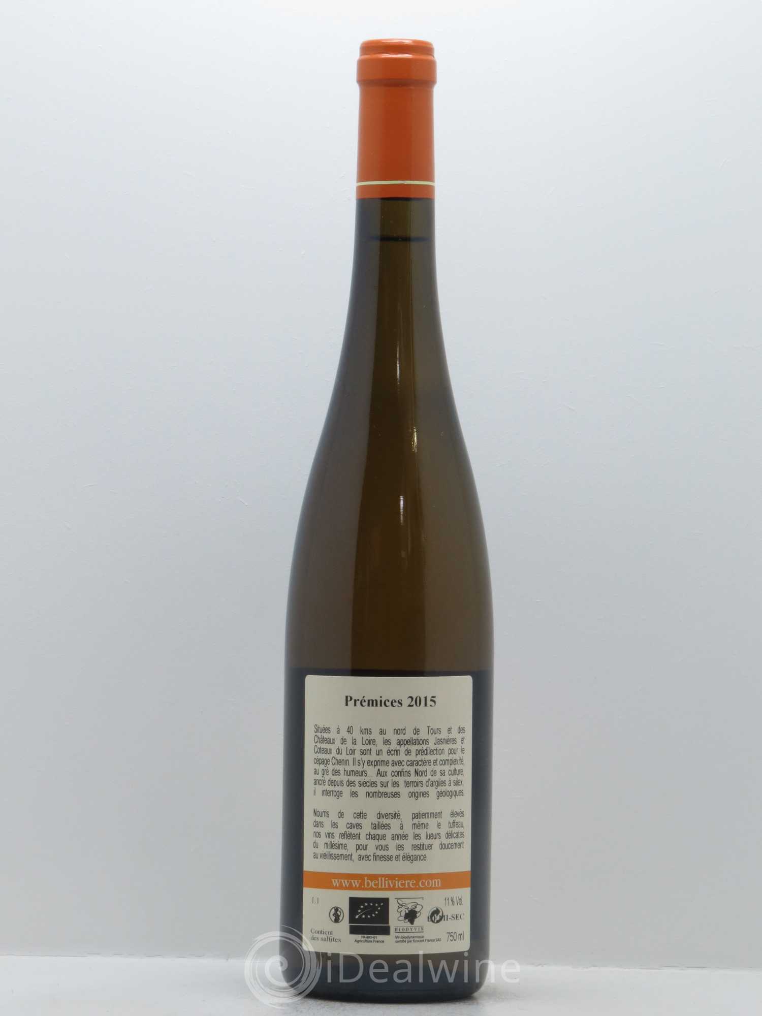 Jasnières Les Prémices Domaine de Bellivière 2015 - Lot de 1 bouteille - 1