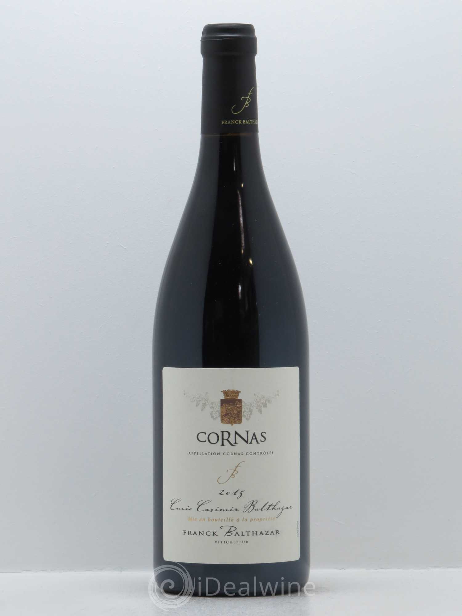 Cornas Cuvée Casimir Balthazar Franck Balthazar (Domaine) 2015 - Lot de 1 bouteille - 0