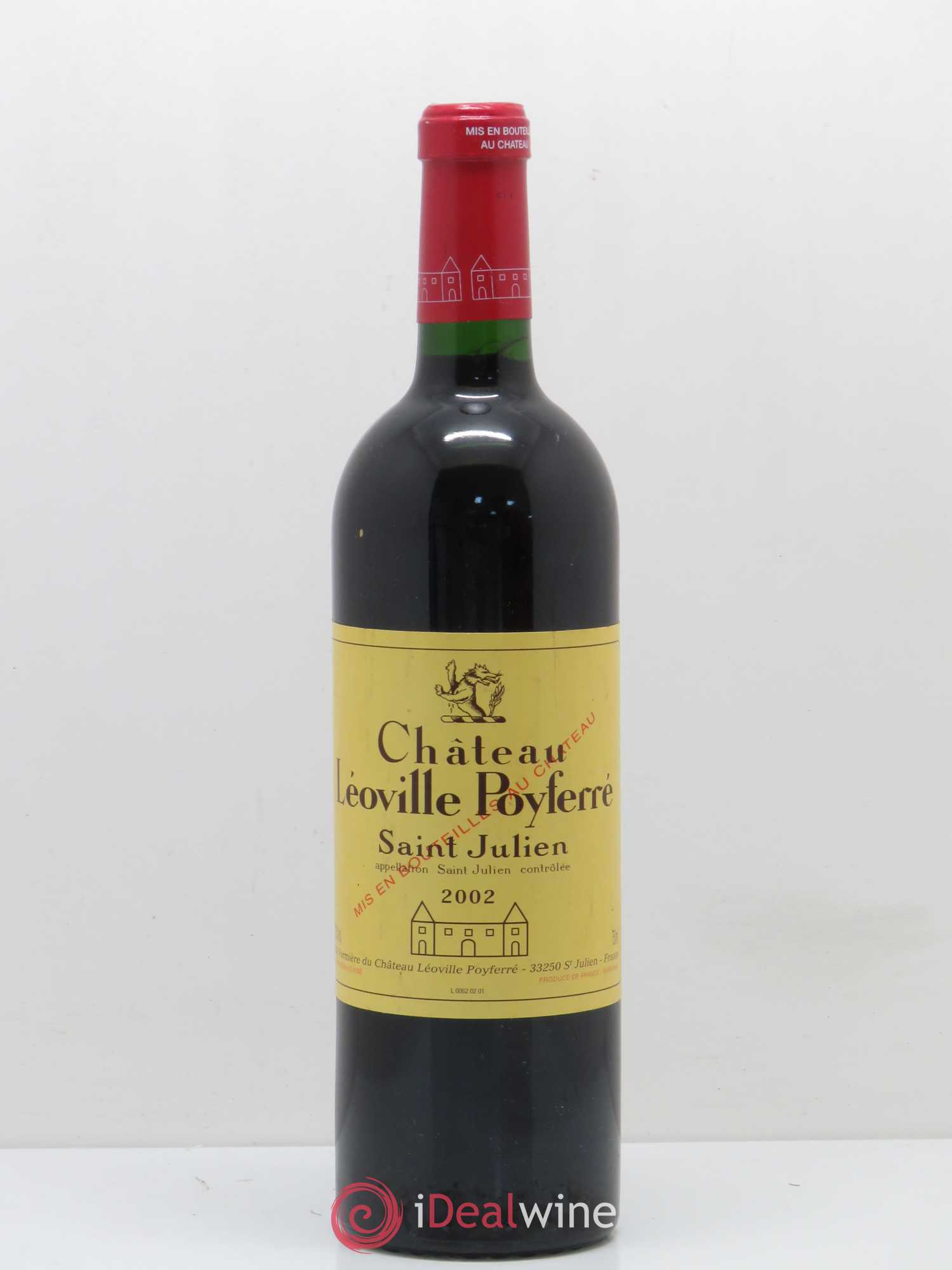 Château Léoville Poyferré 2ème Grand Cru Classé 2002 - Lot de 1 bouteille - 0