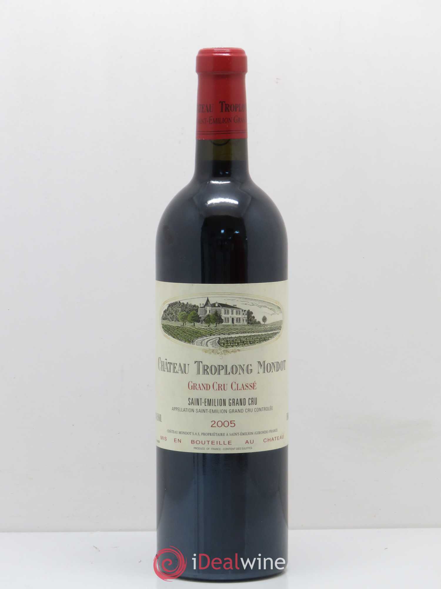 Château Troplong Mondot 1er Grand Cru Classé B 2005 - Lot de 1 bouteille - 0