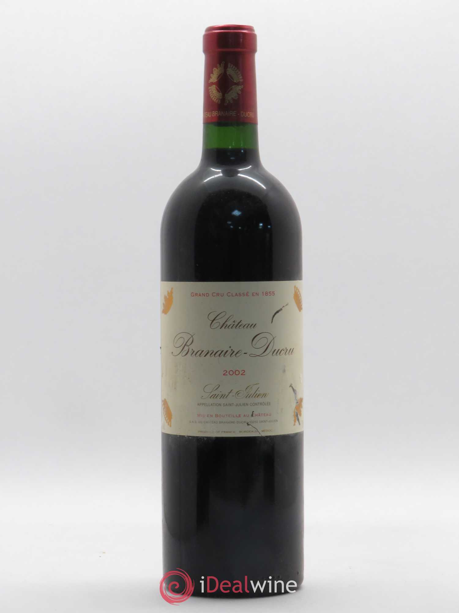 Château Branaire Ducru 4ème Grand Cru Classé 2002 - Lotto di 1 bottiglia - 0
