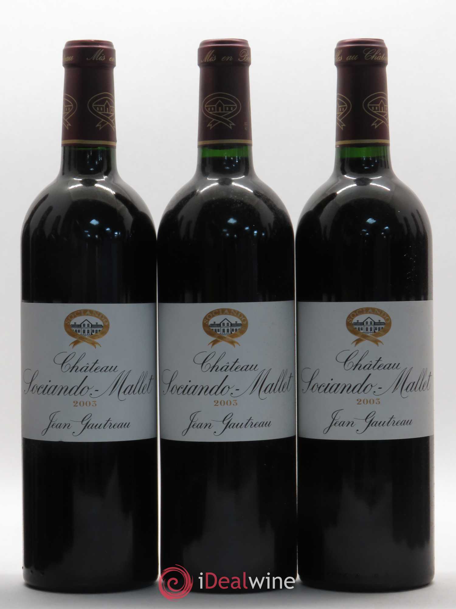 Château Sociando Mallet 2003 - Lot de 12 bouteilles - 2