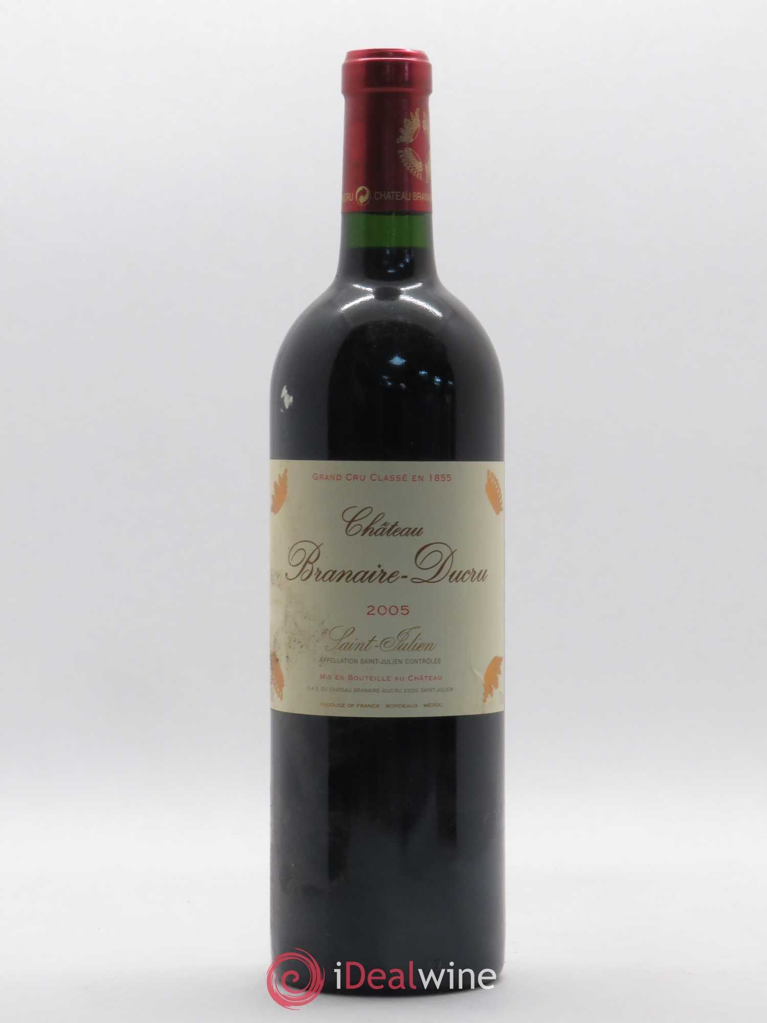 Château Branaire Ducru 4ème Grand Cru Classé 2005 - Lot de 1 bouteille - 0