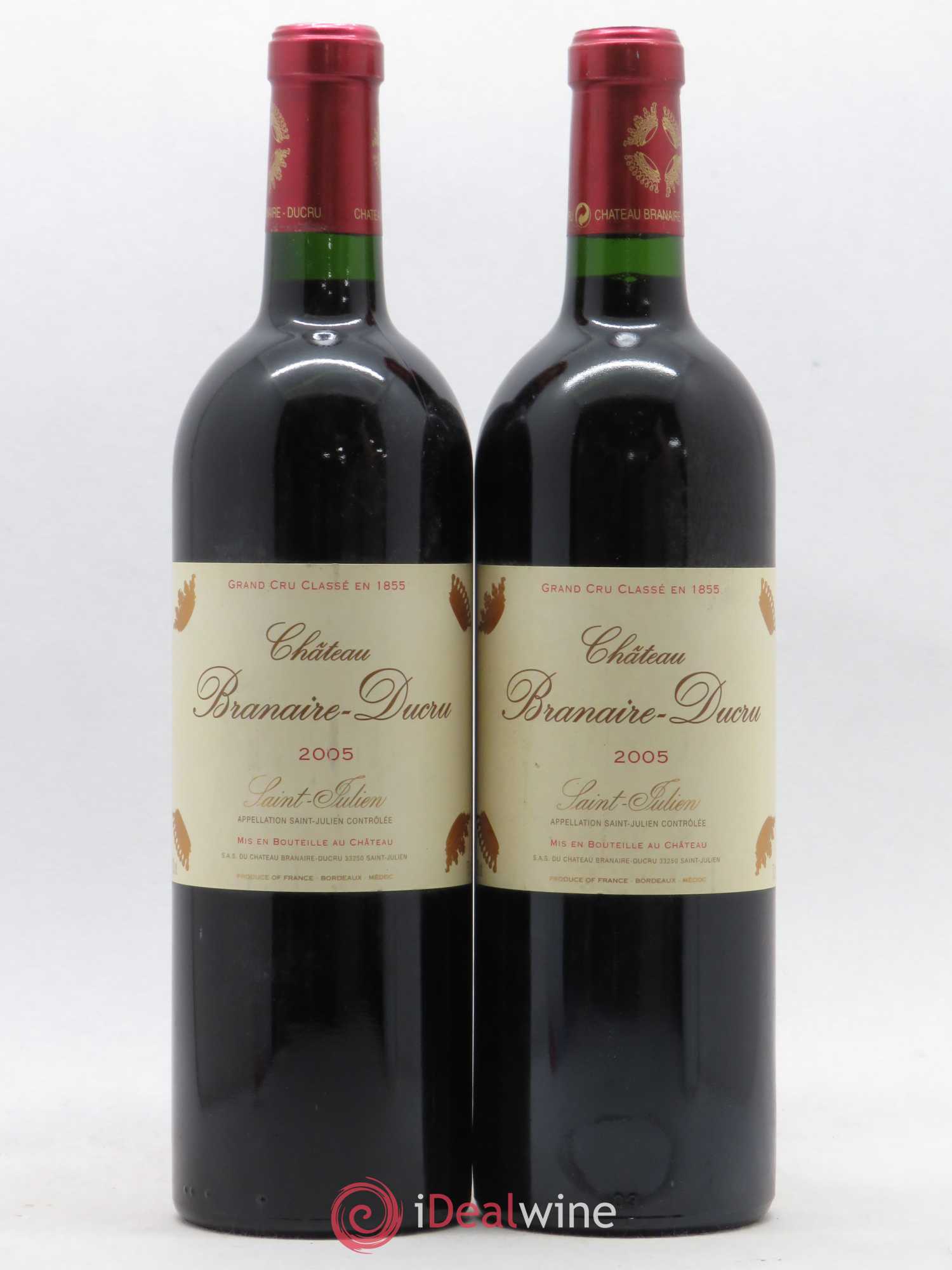 Château Branaire Ducru 4ème Grand Cru Classé 2005 - Lot de 2 bouteilles - 0