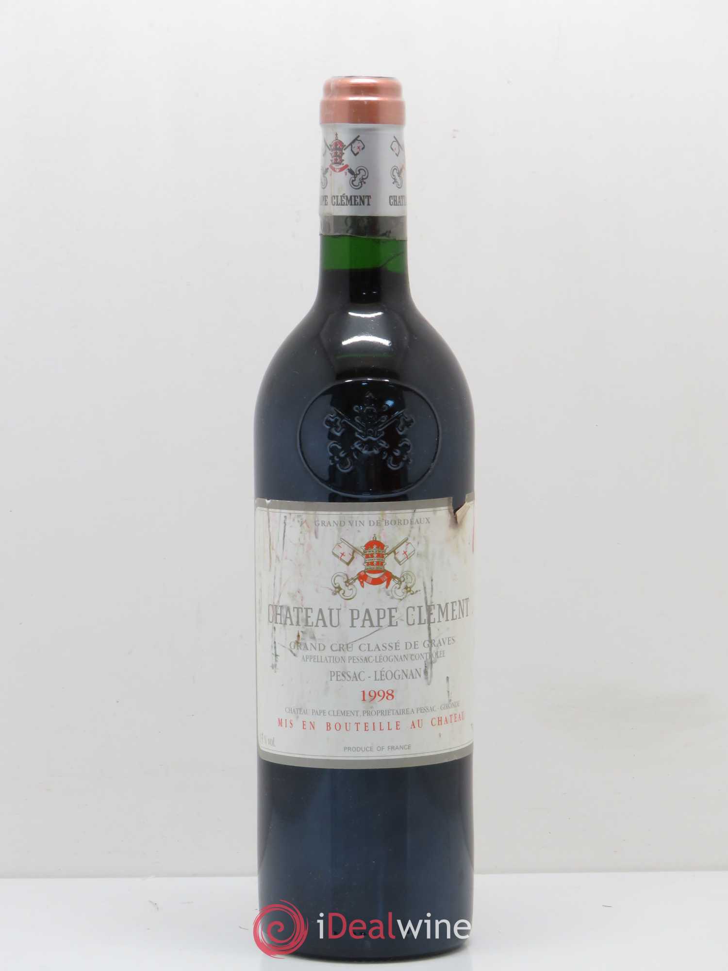 Château Pape Clément Cru Classé de Graves 1998 - Lot de 1 bouteille - 0