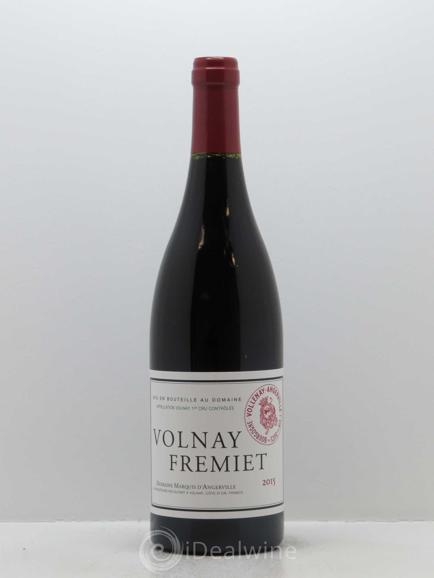 Volnay 1er Cru Frémiet Marquis d'Angerville (Domaine) 2015 - Lot de 1 bouteille - 0