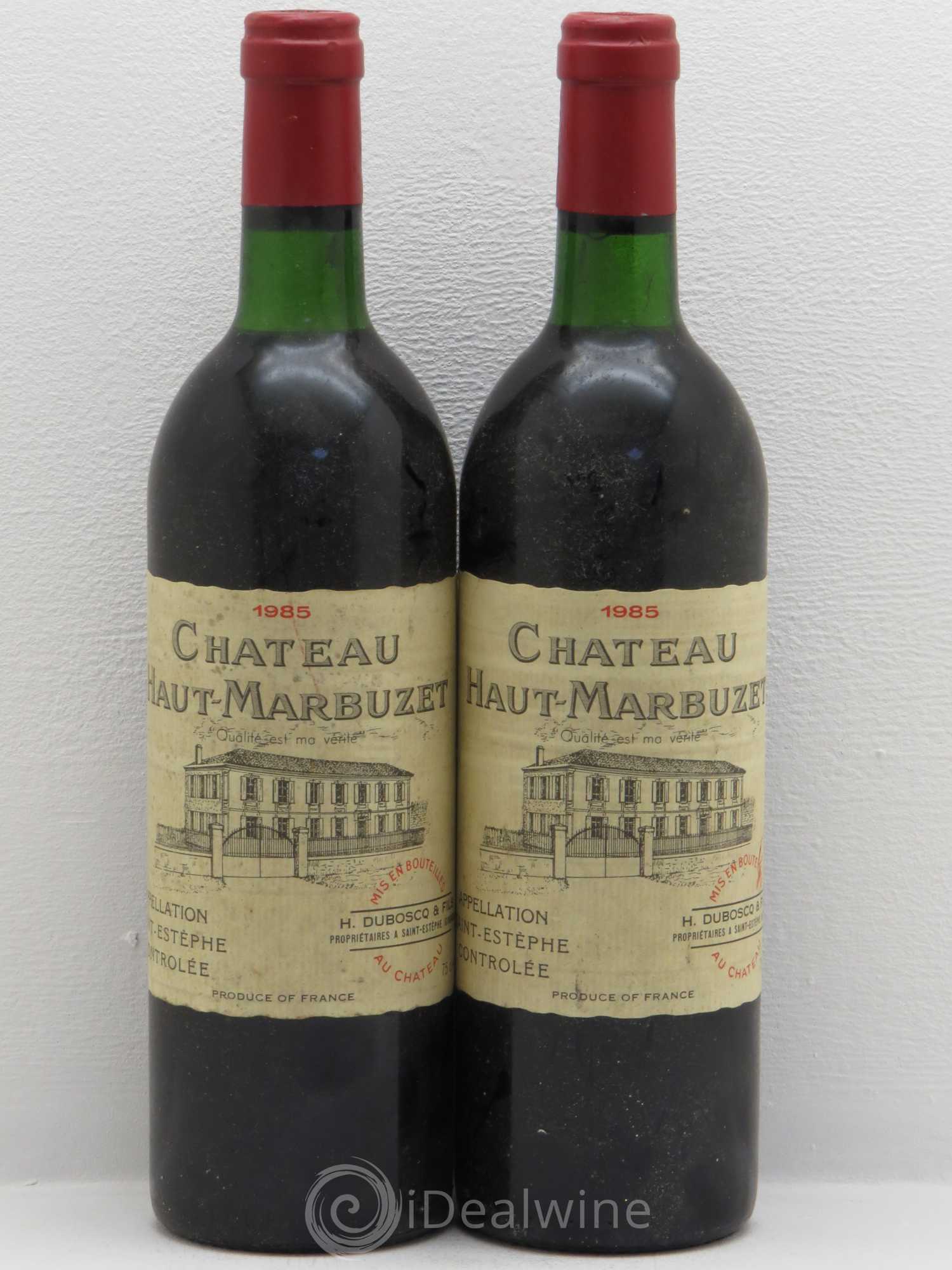 Château Haut Marbuzet 1985 - Lot de 4 bouteilles - 2