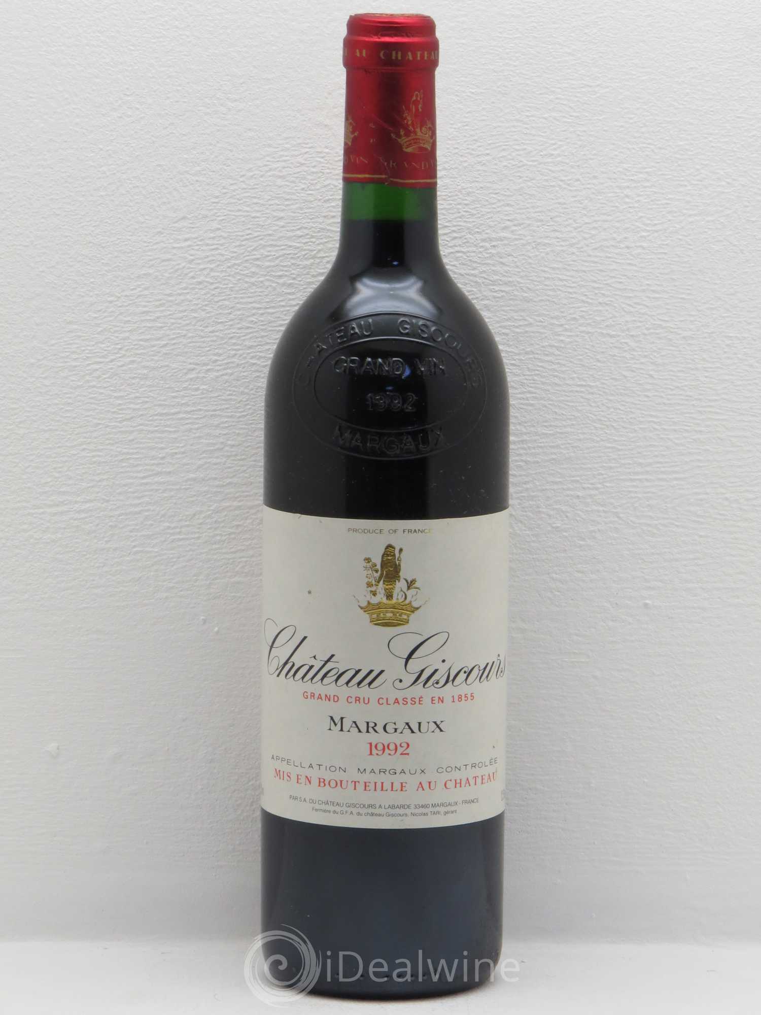 Château Giscours 3ème Grand Cru Classé 1992 - Lot de 1 bouteille - 0