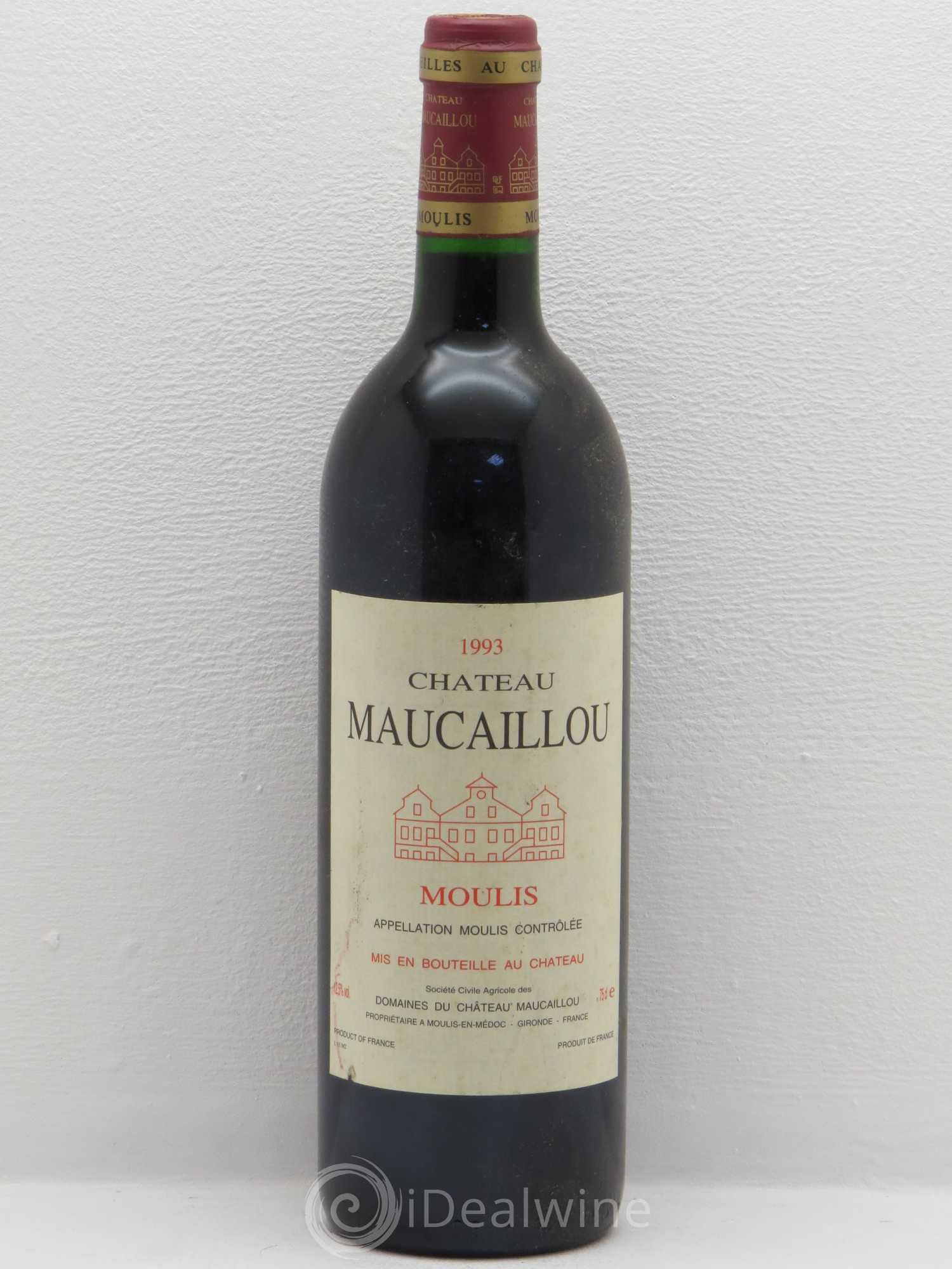 Château Maucaillou 1993 - Lot de 1 bouteille - 0