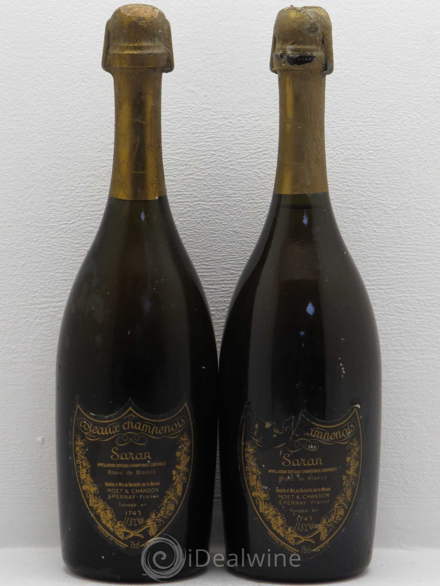 Divers Coteaux Champenois Möet et Chandon Saran Blanc de Blanc - Posten von 2 Flaschen - 0