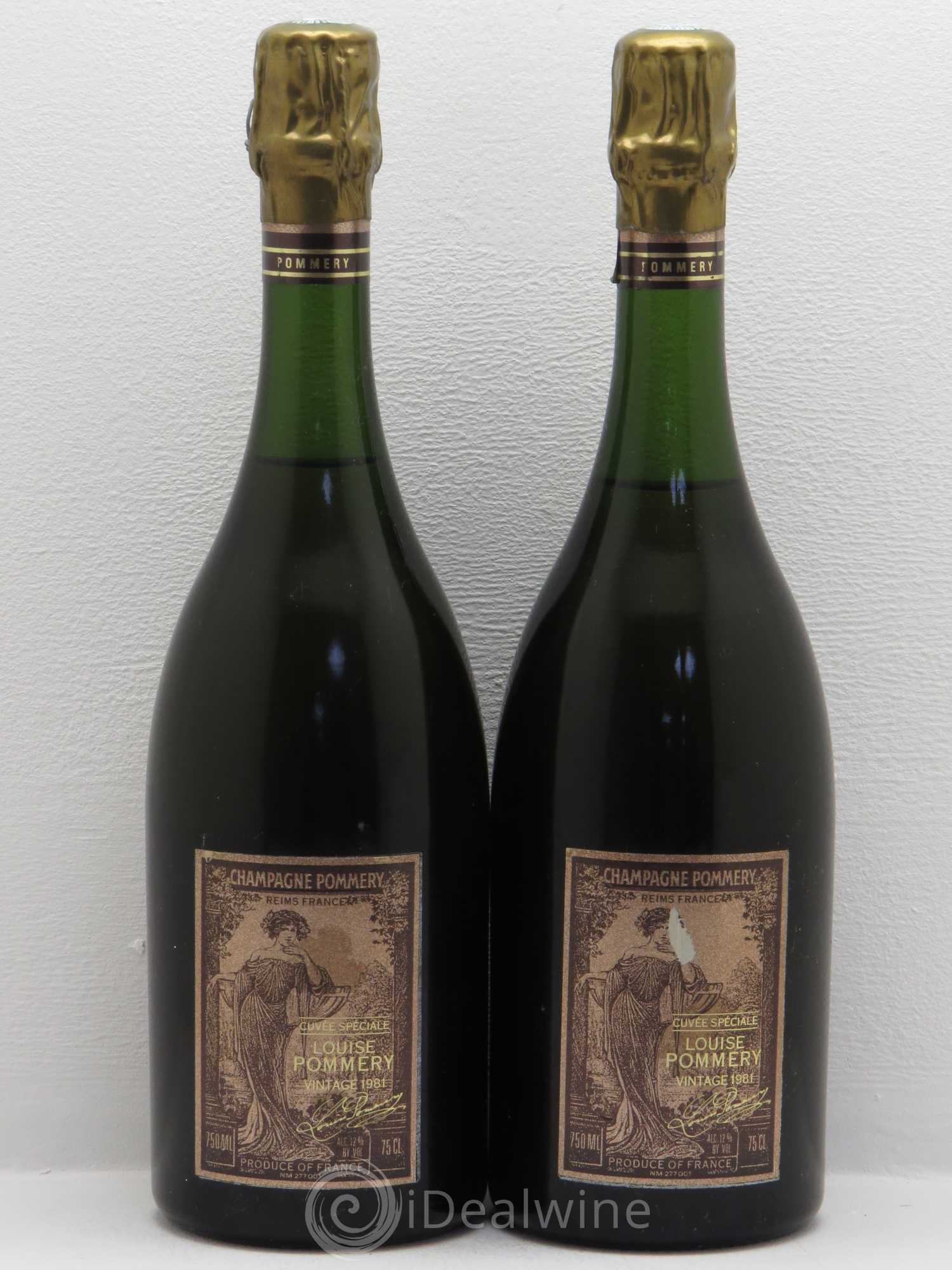 Cuvée Louise Pommery 1981 - Lot de 2 bouteilles - 0