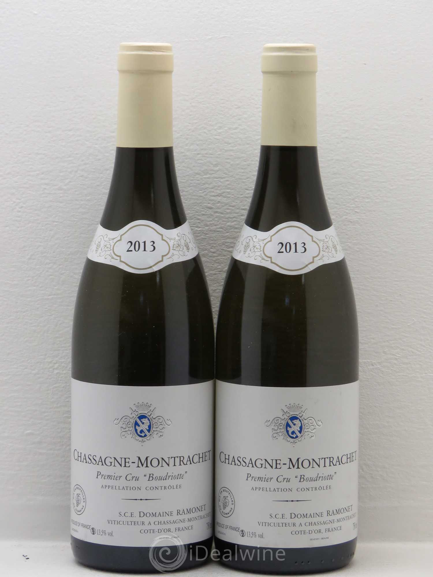 Chassagne-Montrachet 1er Cru Boudriotte Ramonet (Domaine) 2013 - Lot de 2 bouteilles - 0