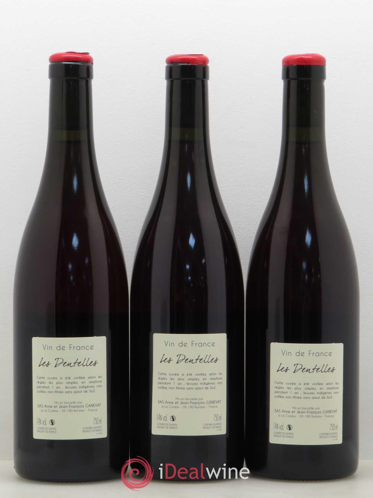 Vin de France Les Dentelles Anne et Jean-François Ganevat 2017 - Posten von 3 Flaschen - 1