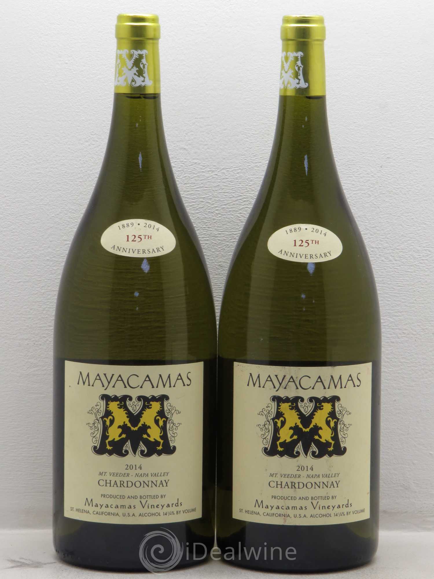 USA Mayacamas Chardonnay Napa Valley 2014 - Posten von 2 Magnum - 0