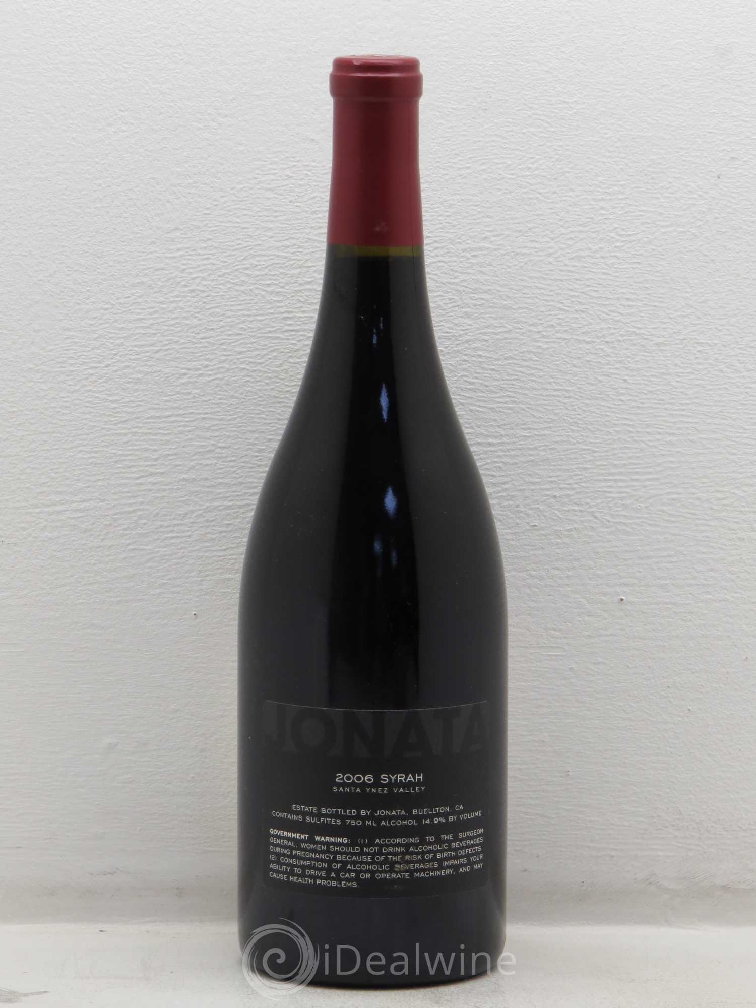 USA La Sangre de Jonata Syrah Santa Ynez Valley 2006 - Posten von 1 Flasche - 1