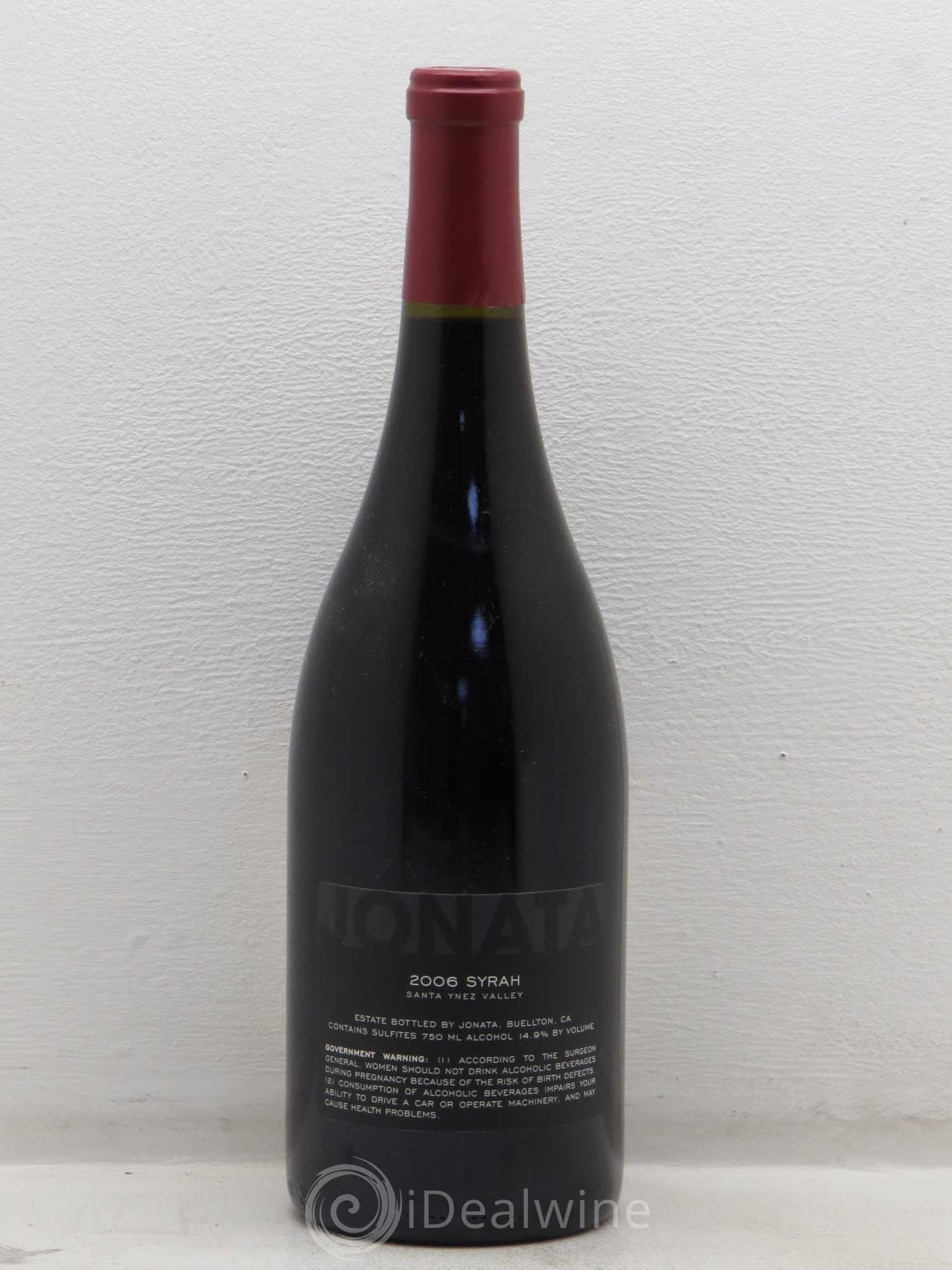 USA La Sangre de Jonata Syrah Santa Ynez Valley 2006 - Posten von 1 Flasche - 1
