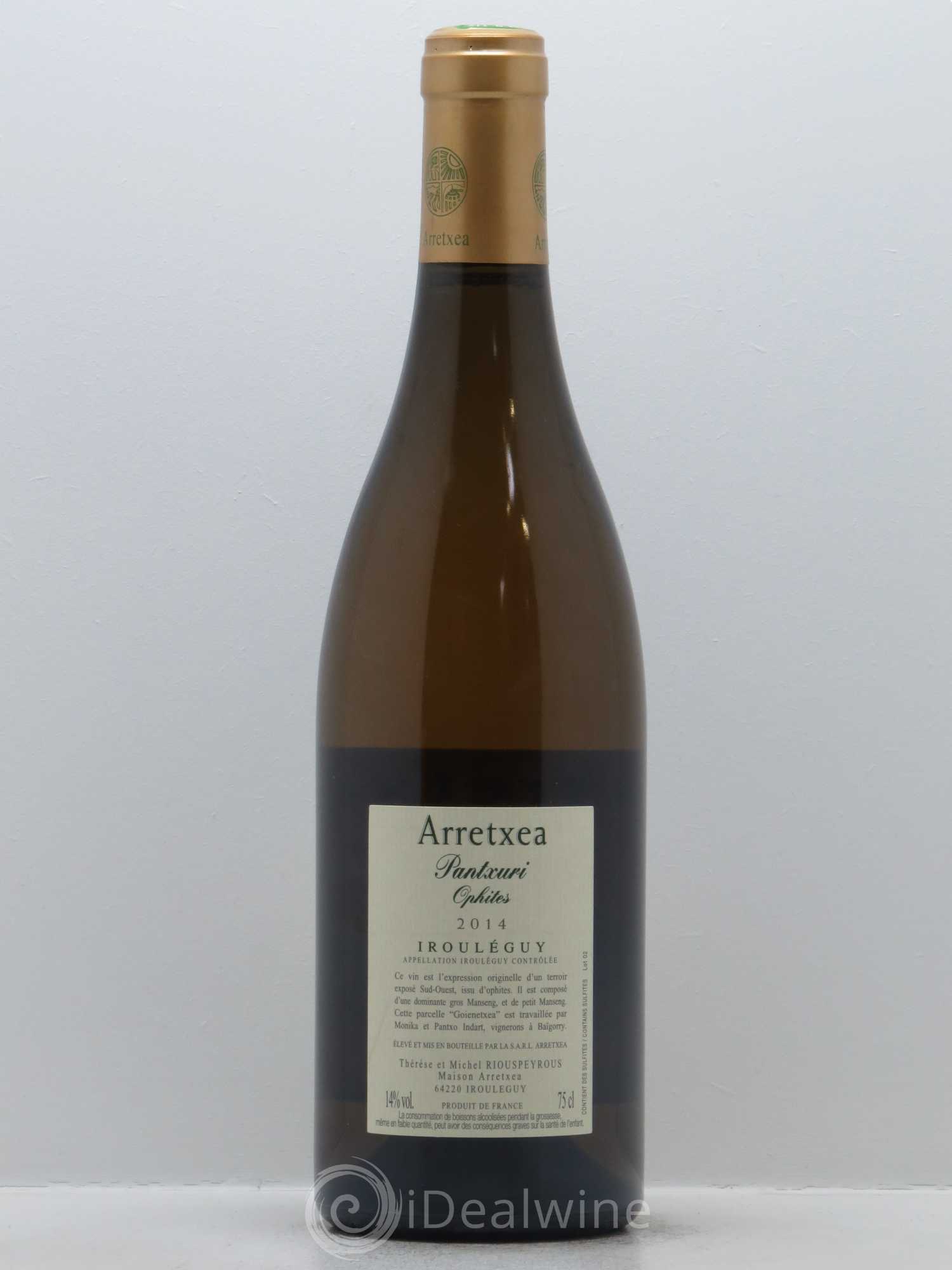 Irouléguy Terroir Ophites Arretxea (Domaine) 2014 - Lot de 1 bouteille - 1